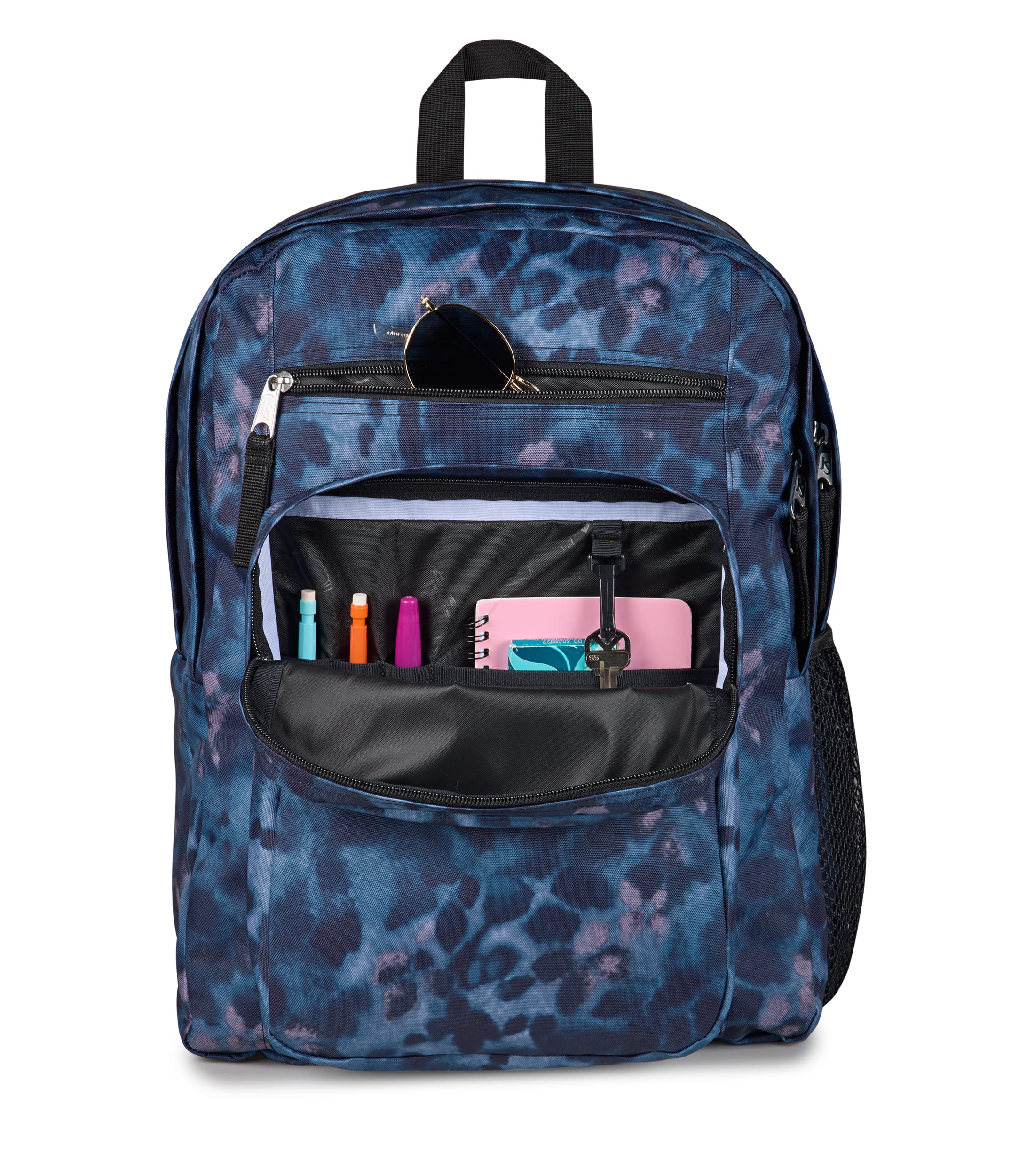 JanSport Big Student Laptop Backpack - Ghostly Floral Navy