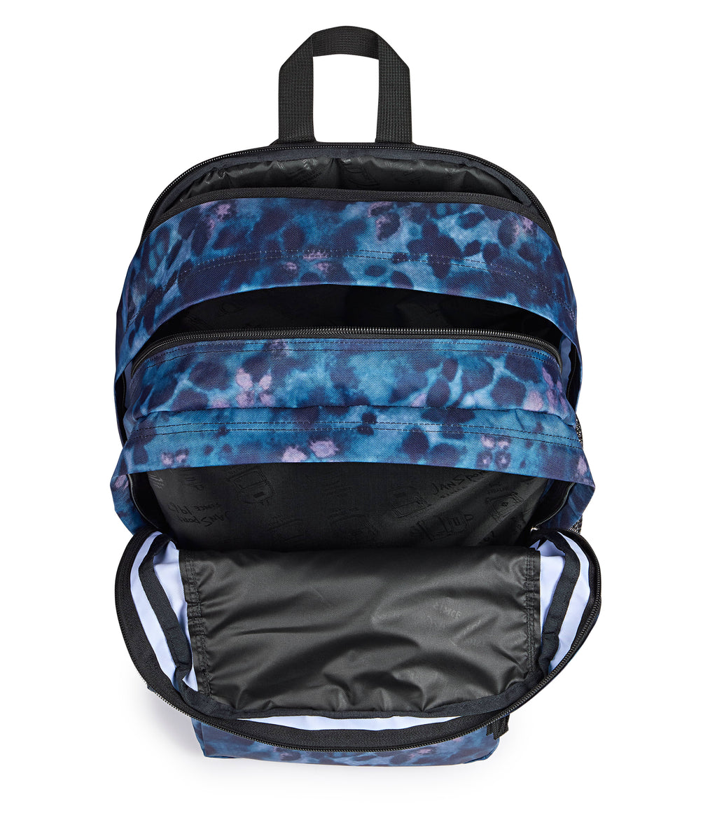 JanSport Big Student Laptop Backpack - Ghostly Floral Navy