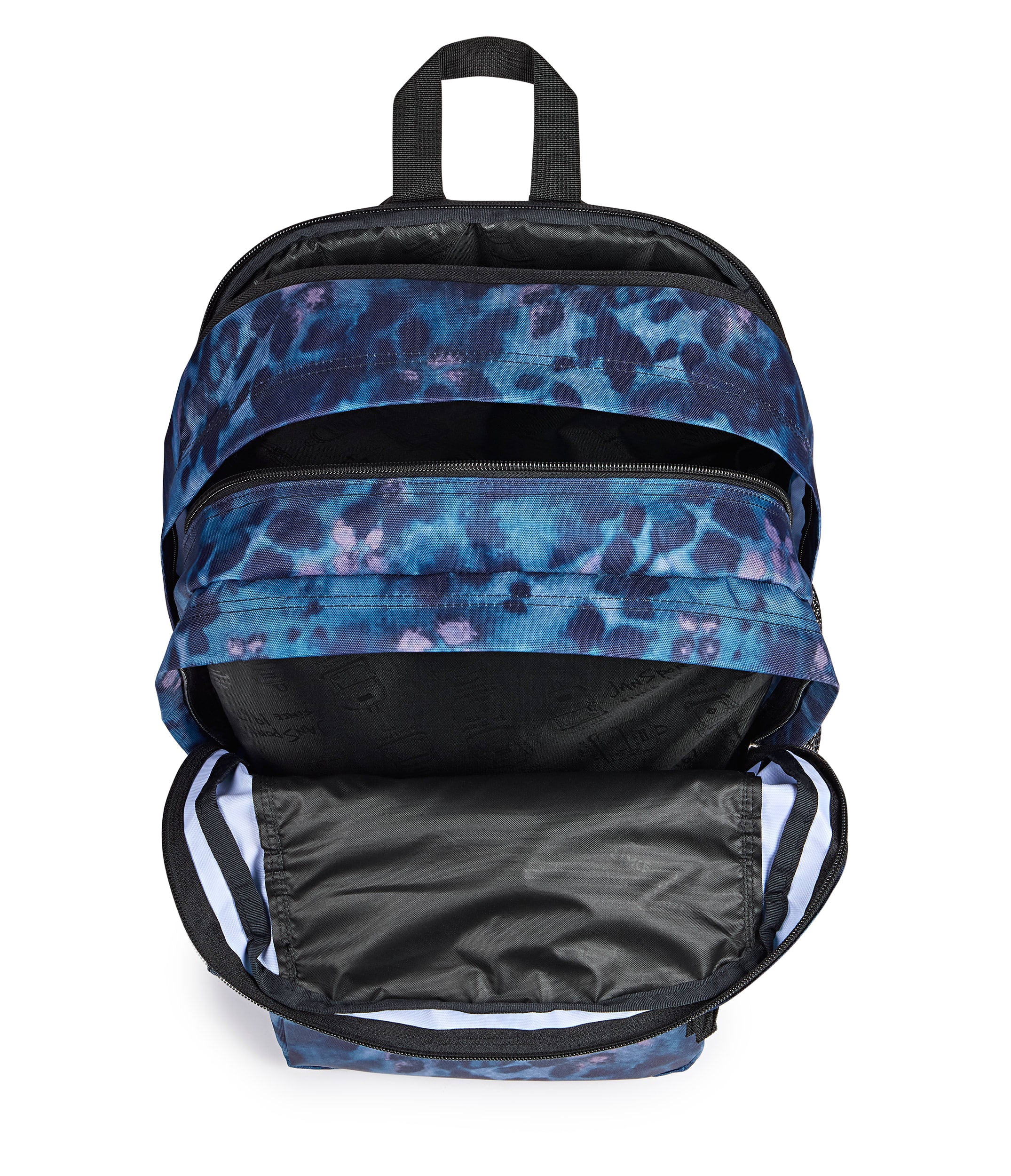 JanSport Big Student Laptop Backpack - Ghostly Floral Navy