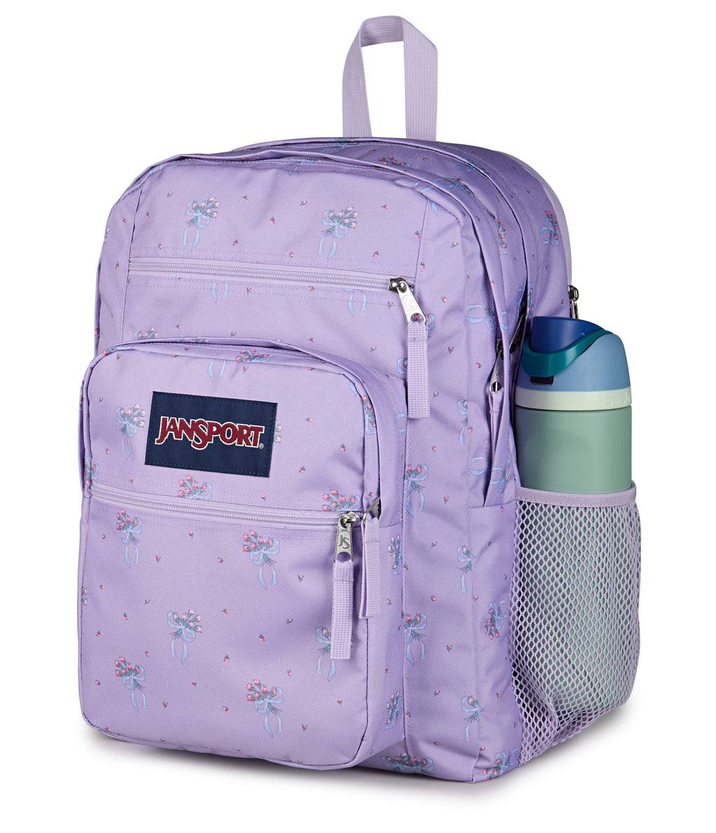 JanSport Big Student Laptop Backpack - Pastel Petals Lilac