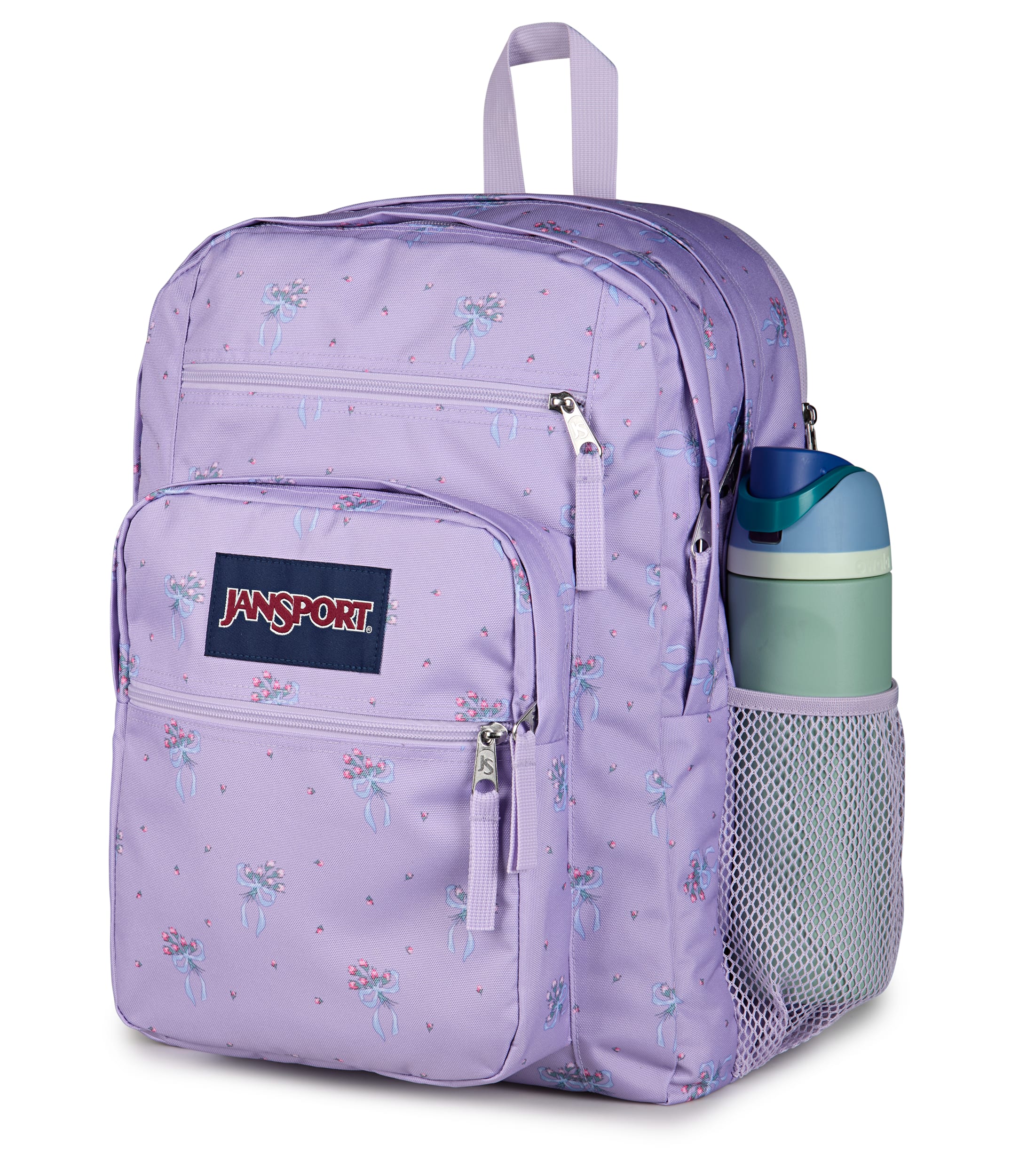 JanSport Big Student Laptop Backpack - Pastel Petals Lilac