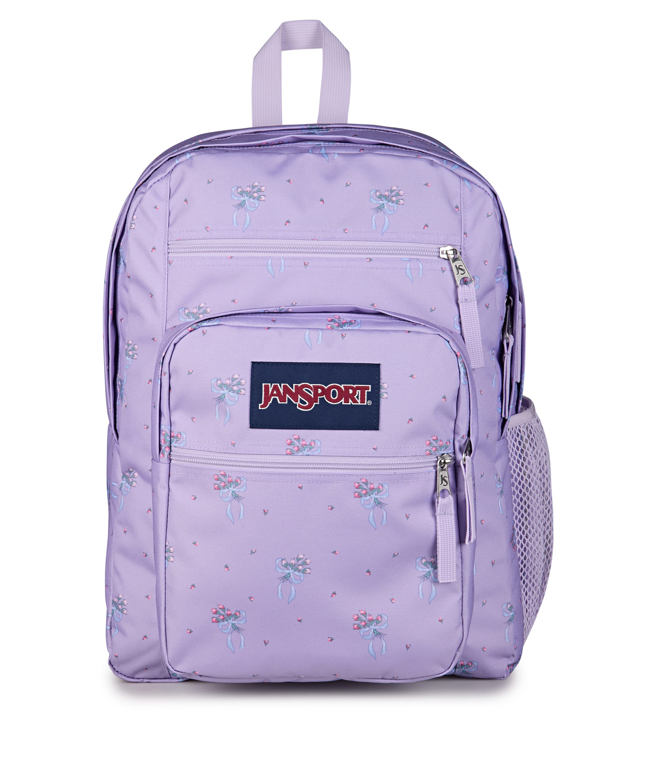 JanSport Big Student Laptop Backpack - Pastel Petals Lilac