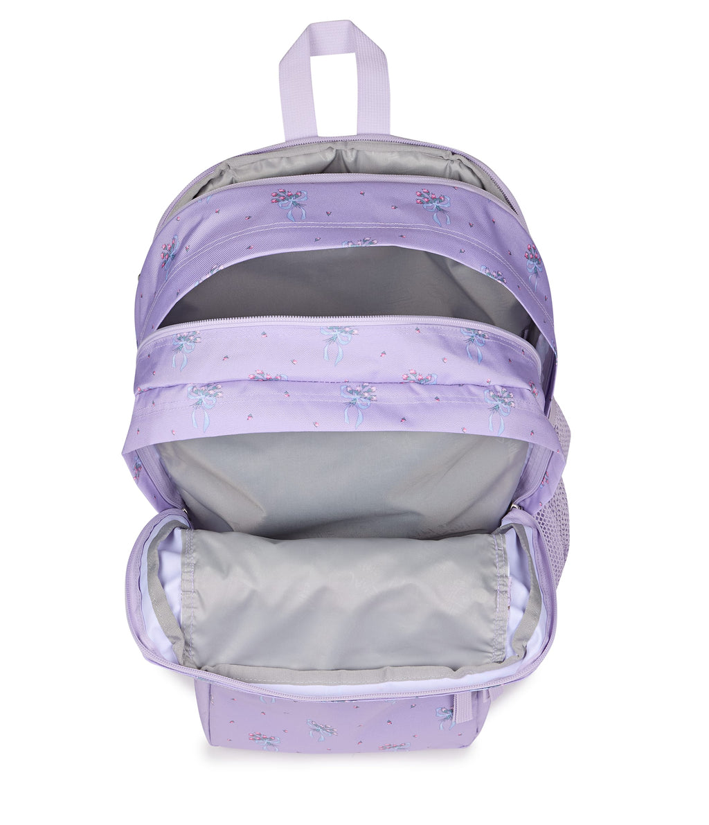 JanSport Big Student Laptop Backpack - Pastel Petals Lilac