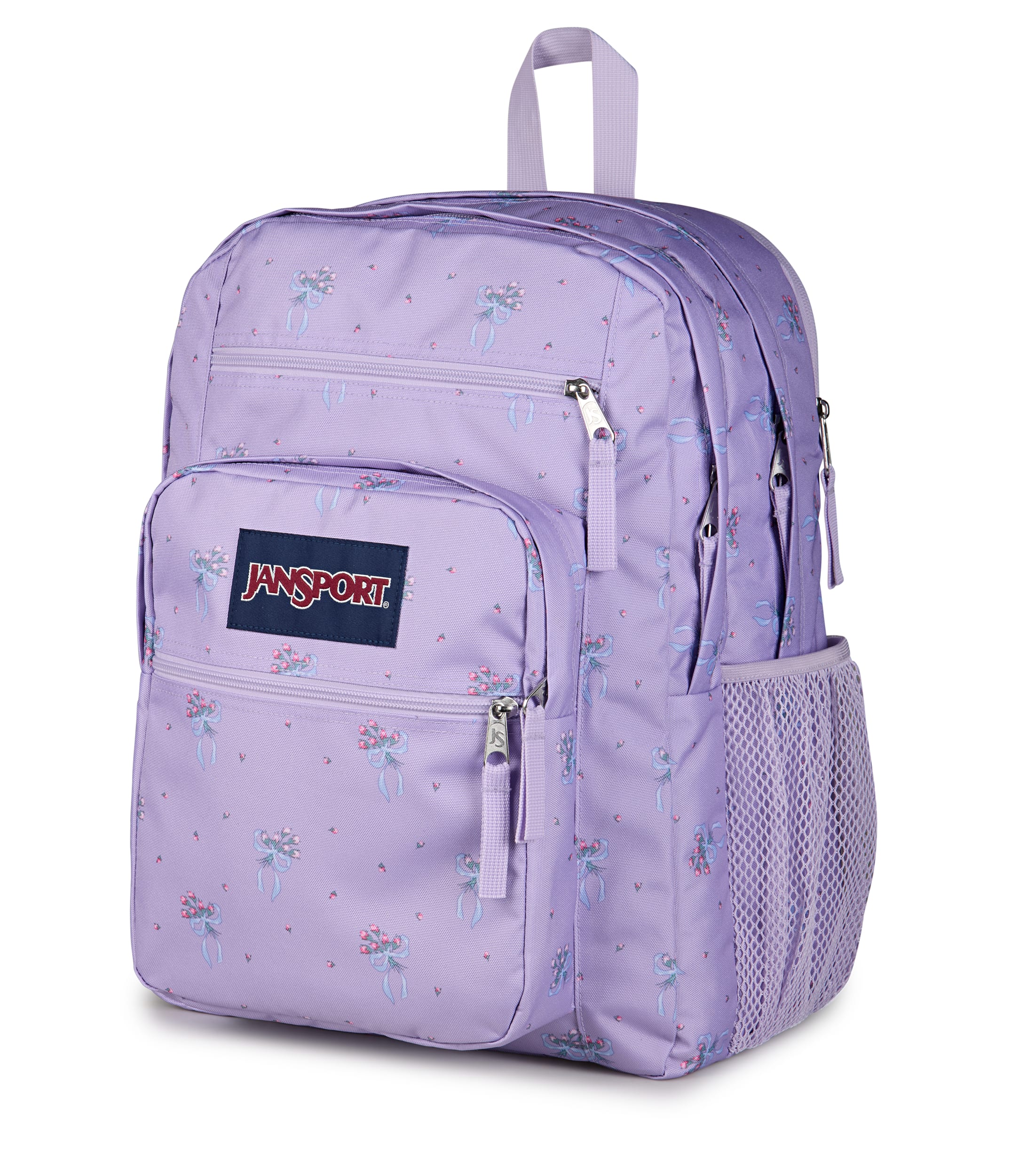 JanSport Big Student Laptop Backpack - Pastel Petals Lilac