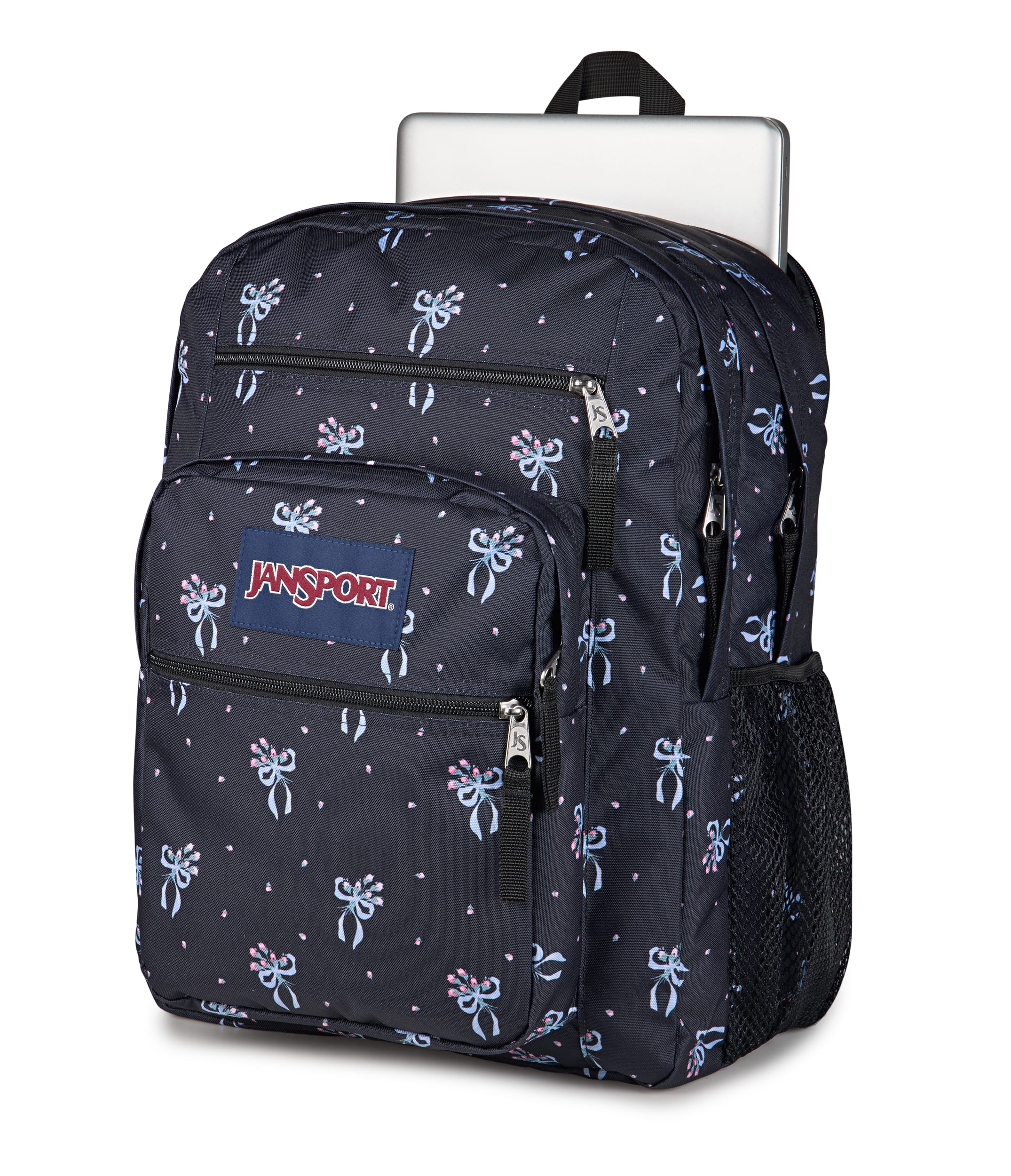 JanSport Big Student Laptop Backpack - Pastel Petals Black