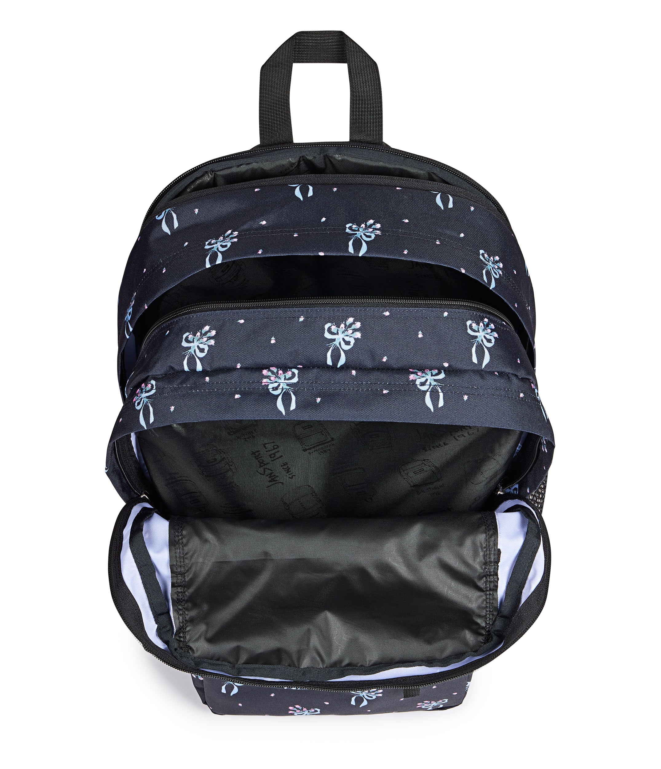 JanSport Big Student Laptop Backpack - Pastel Petals Black
