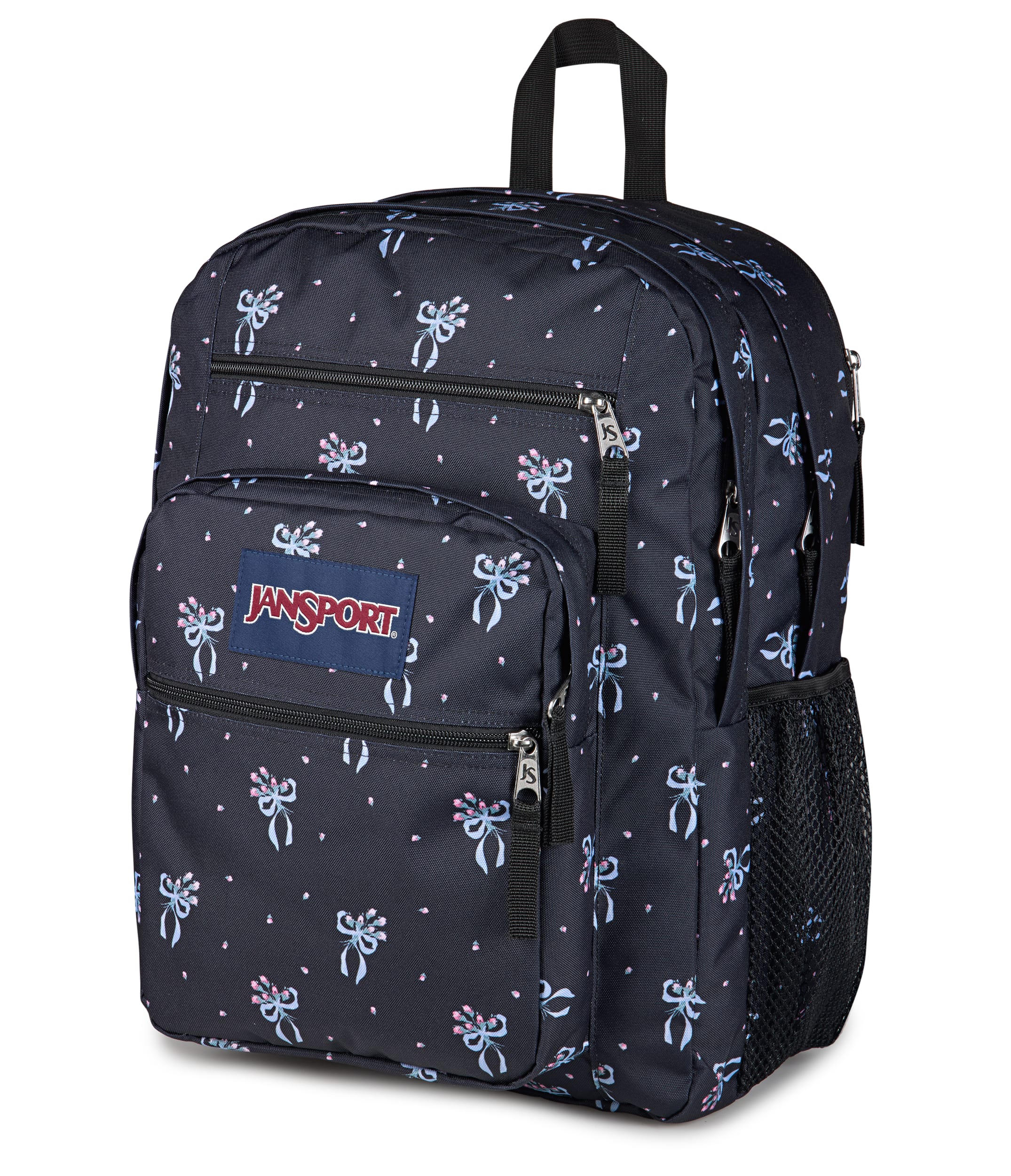 JanSport Big Student Laptop Backpack - Pastel Petals Black