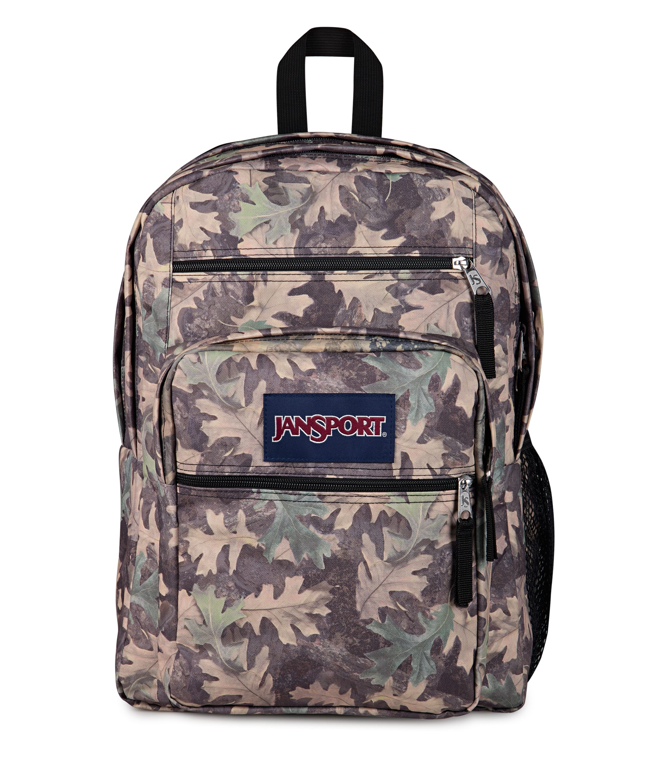 JanSport Big Student Laptop Backpack - Woodland Camo Green