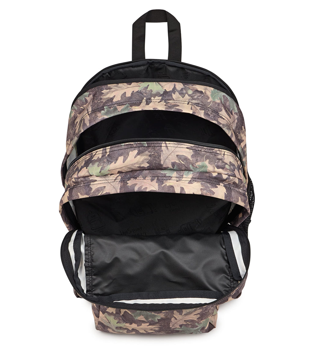 JanSport Big Student Laptop Backpack - Woodland Camo Green