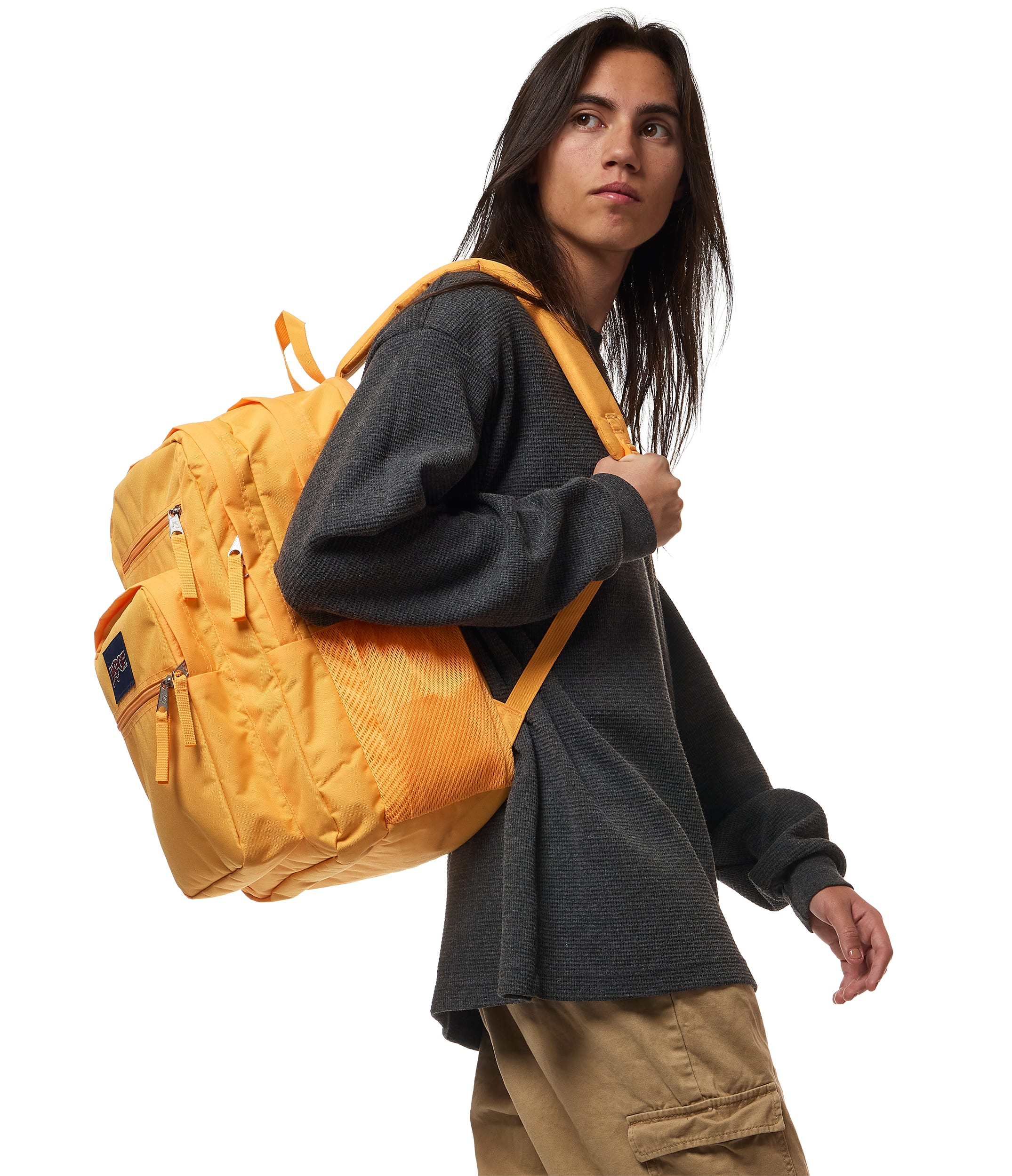 JanSport Big Student Laptop Backpack - Orange Soda