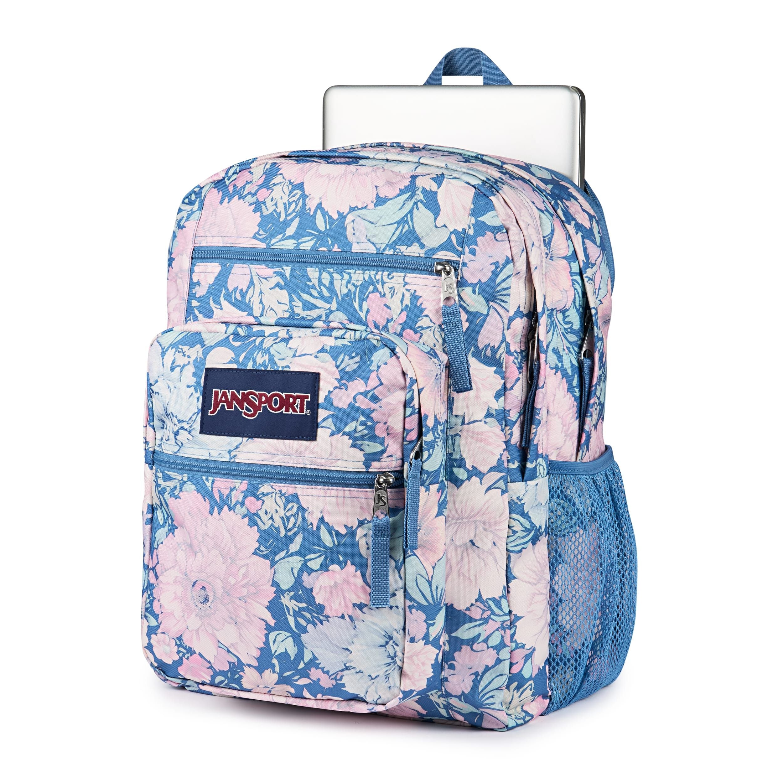 JanSport Big Student Backpack - Faded Tapestry Elemental Blue