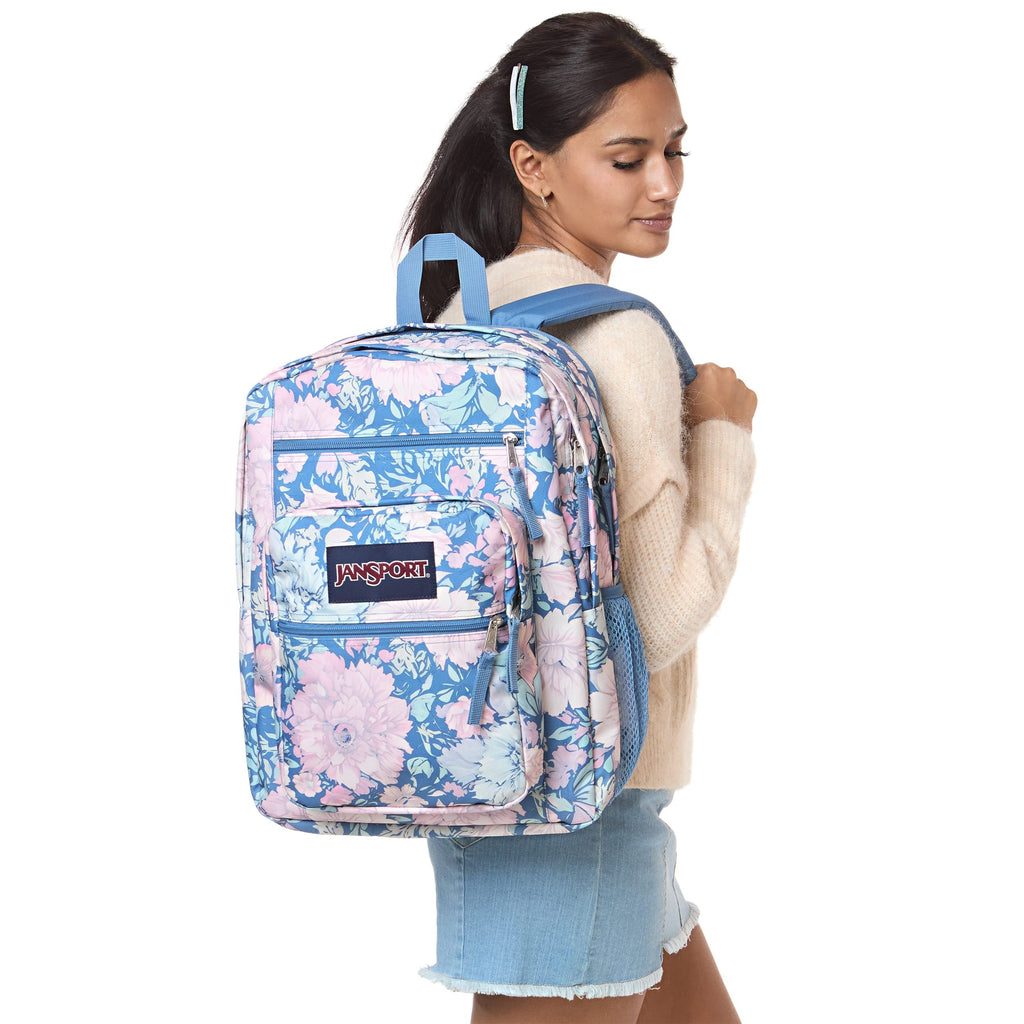 JanSport Big Student Backpack - Faded Tapestry Elemental Blue