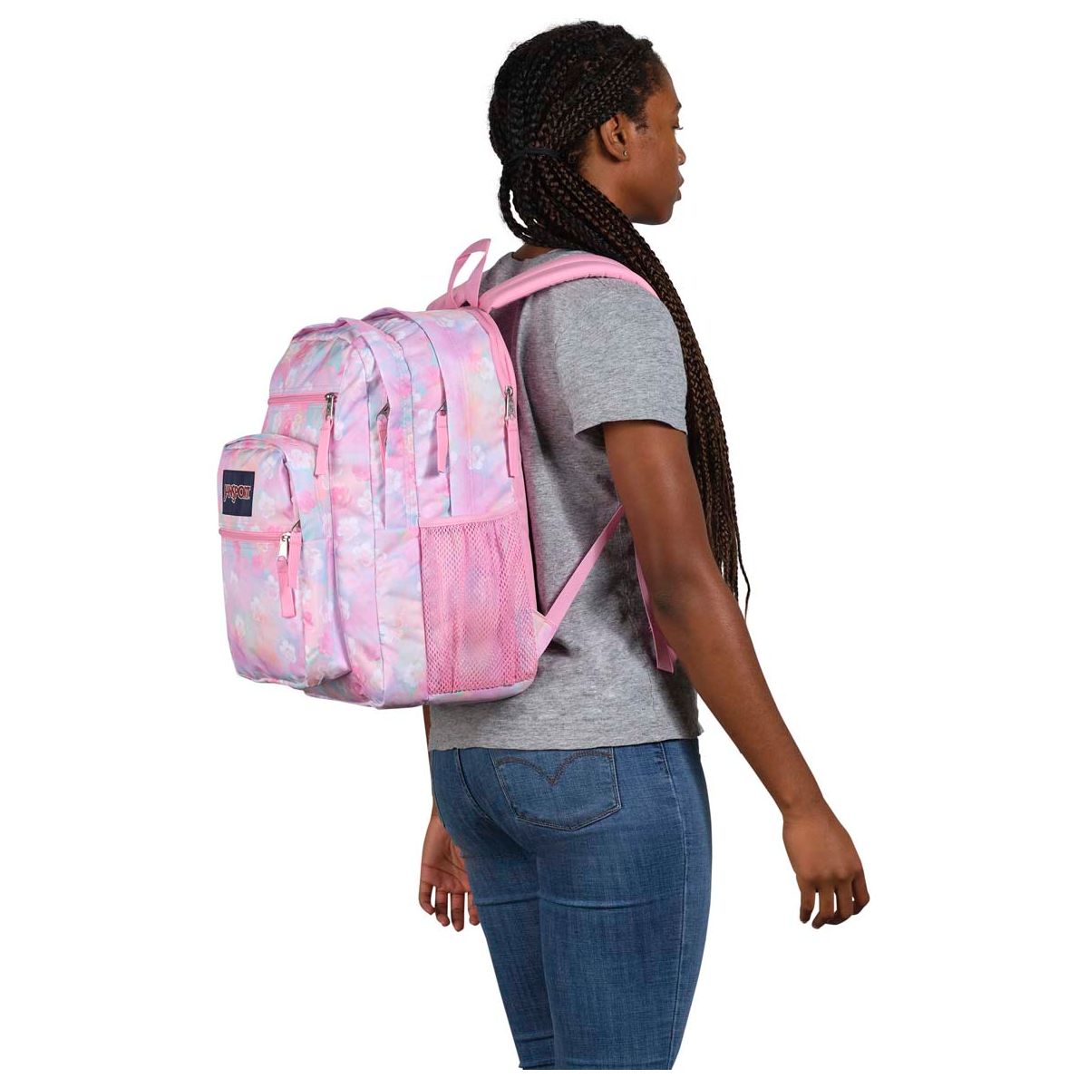 Jansport Big Student Backpack - Neon Daisy