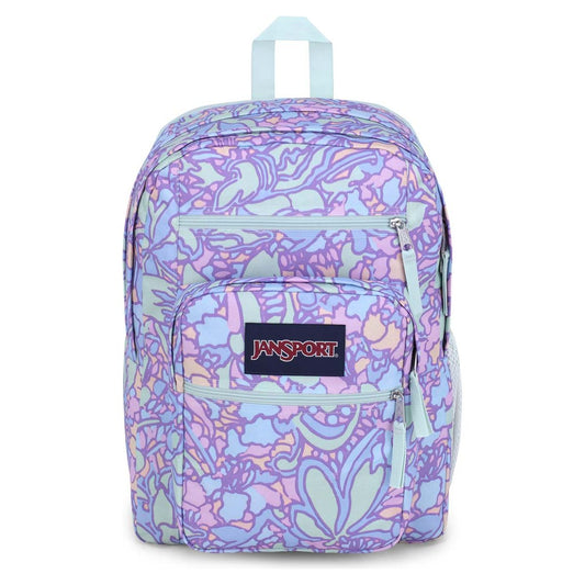 Jansport Big Student Backpack - Fluid Floral Pastel Lilac