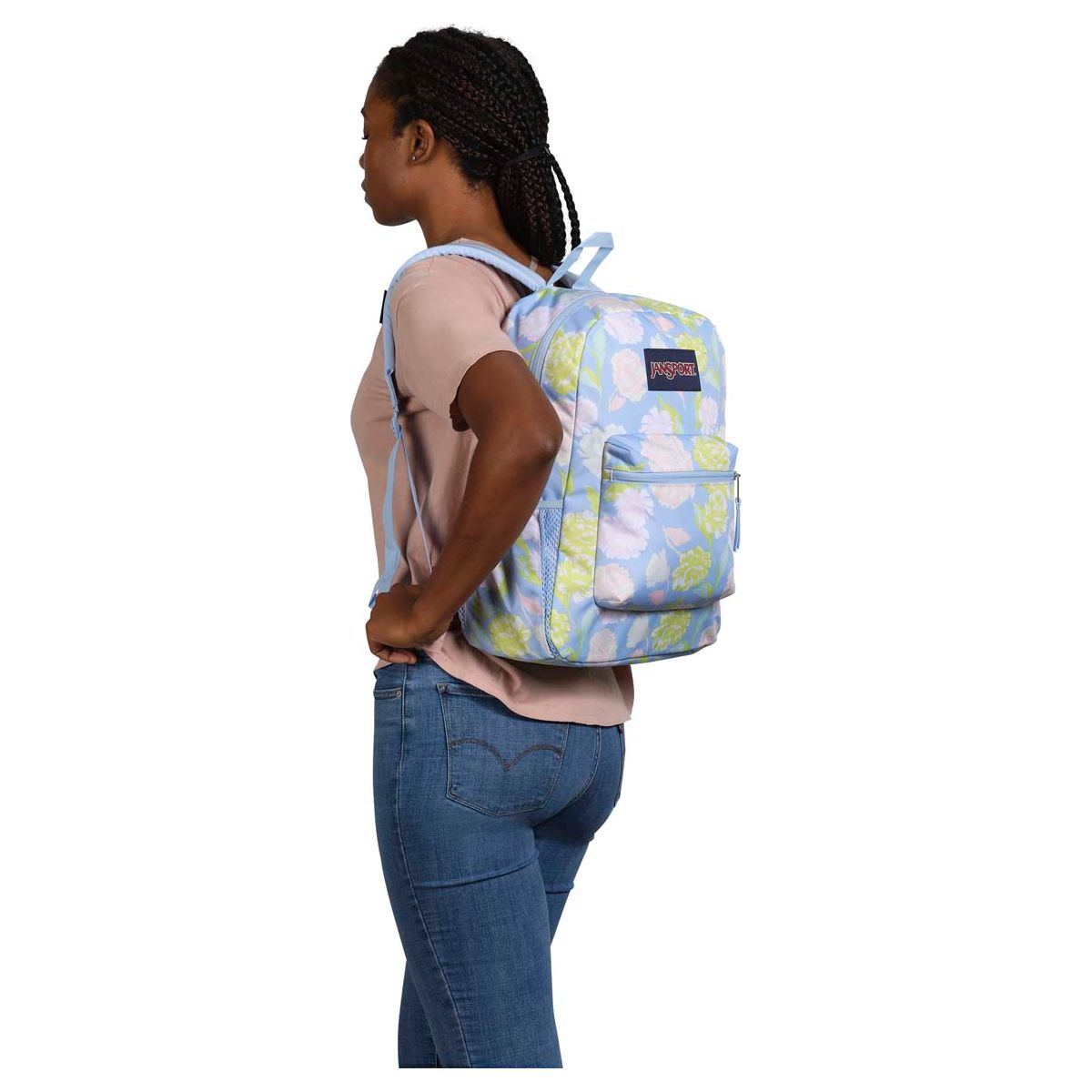 JanSport Cross Town Backpack – Autumn Tapestry Hydrangea