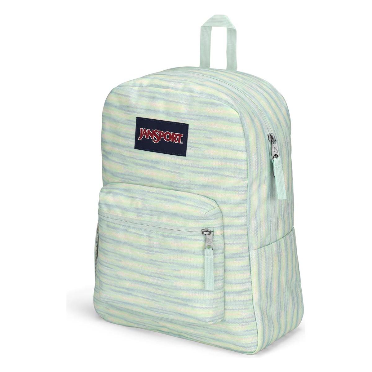 JanSport Cross Town Backpack – 70S Space Dye Fresh Mint