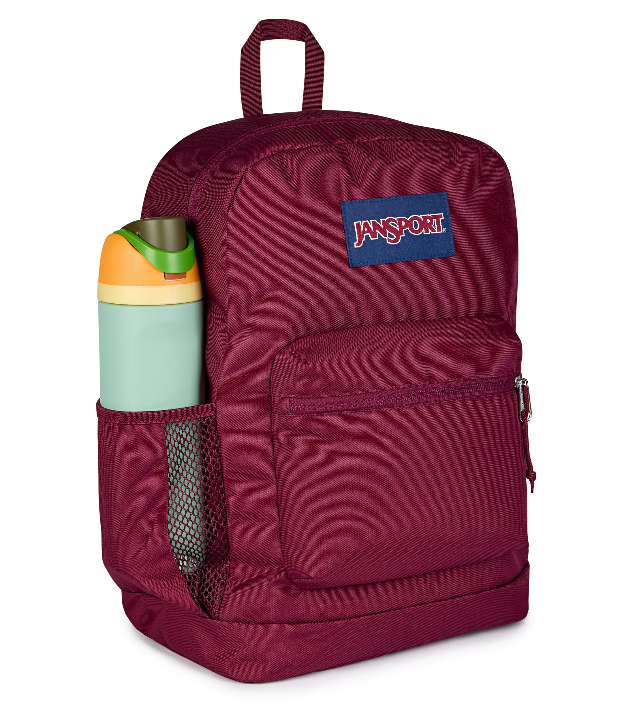 JanSport Cross Town Plus Laptop Backpack - Cherry Lacquer