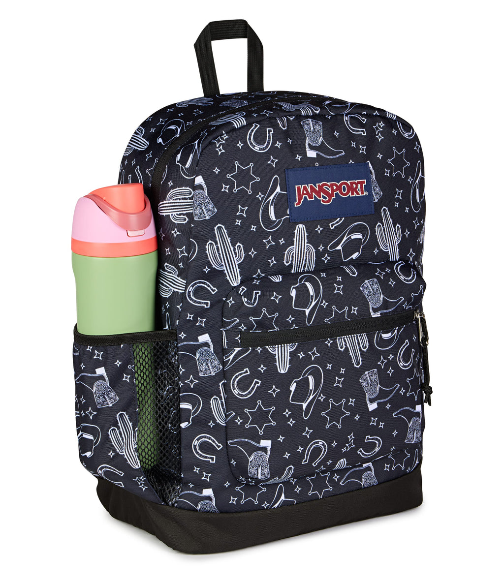 JanSport Cross Town Plus Laptop Backpack - Wild West Escape Black