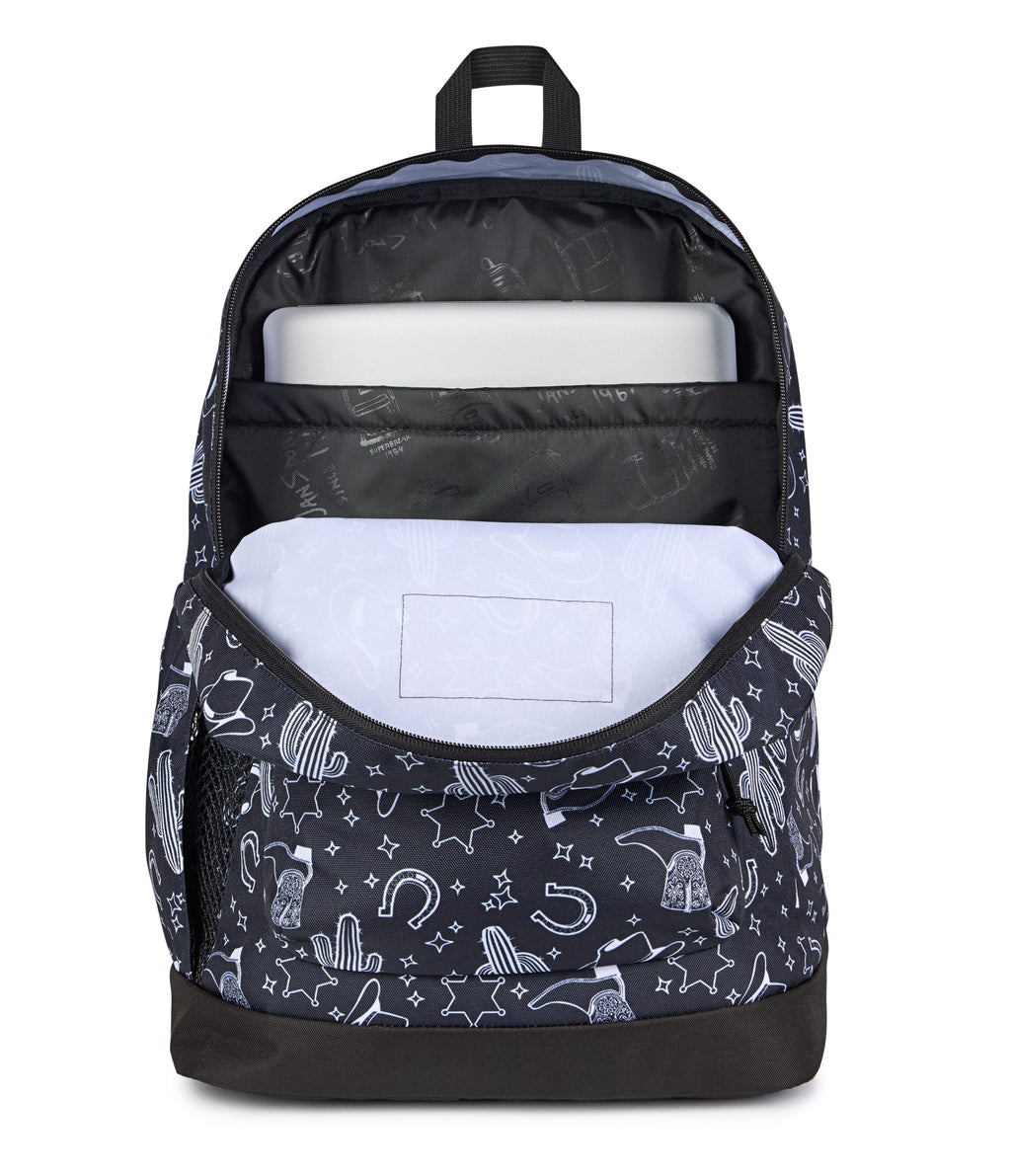 JanSport Cross Town Plus Laptop Backpack - Wild West Escape Black