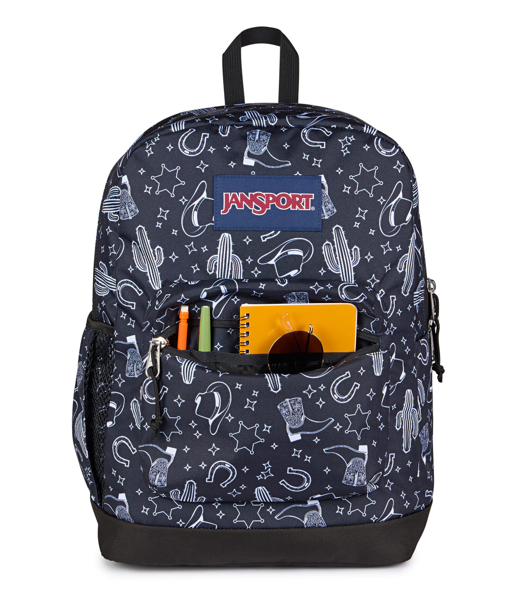 JanSport Cross Town Plus Laptop Backpack - Wild West Escape Black