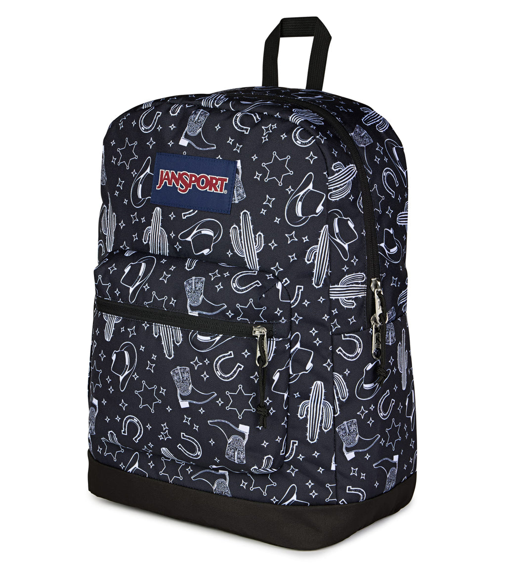 JanSport Cross Town Plus Laptop Backpack - Wild West Escape Black
