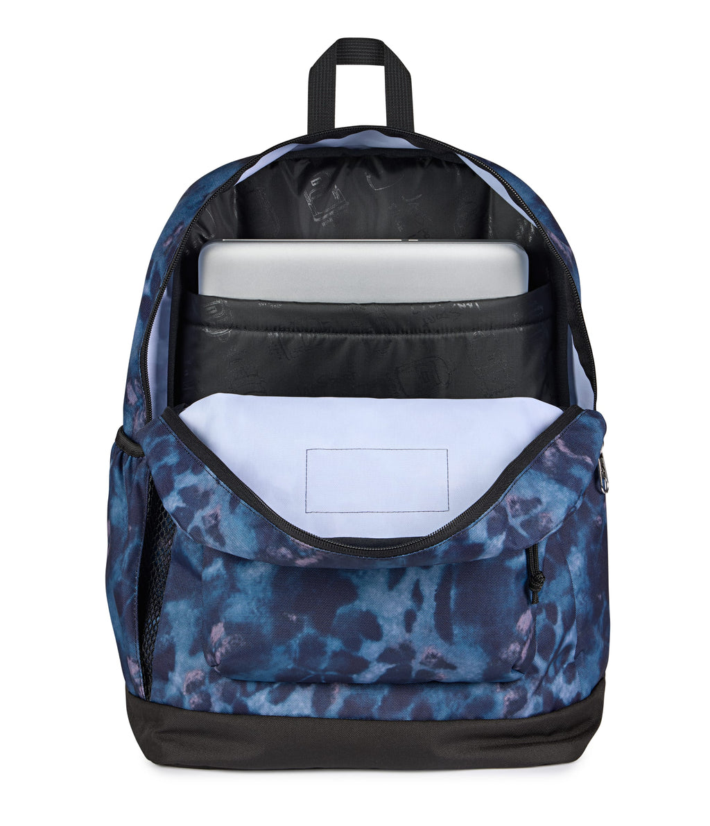 JanSport Cross Town Plus Laptop Backpack - Ghostly Florals Navy