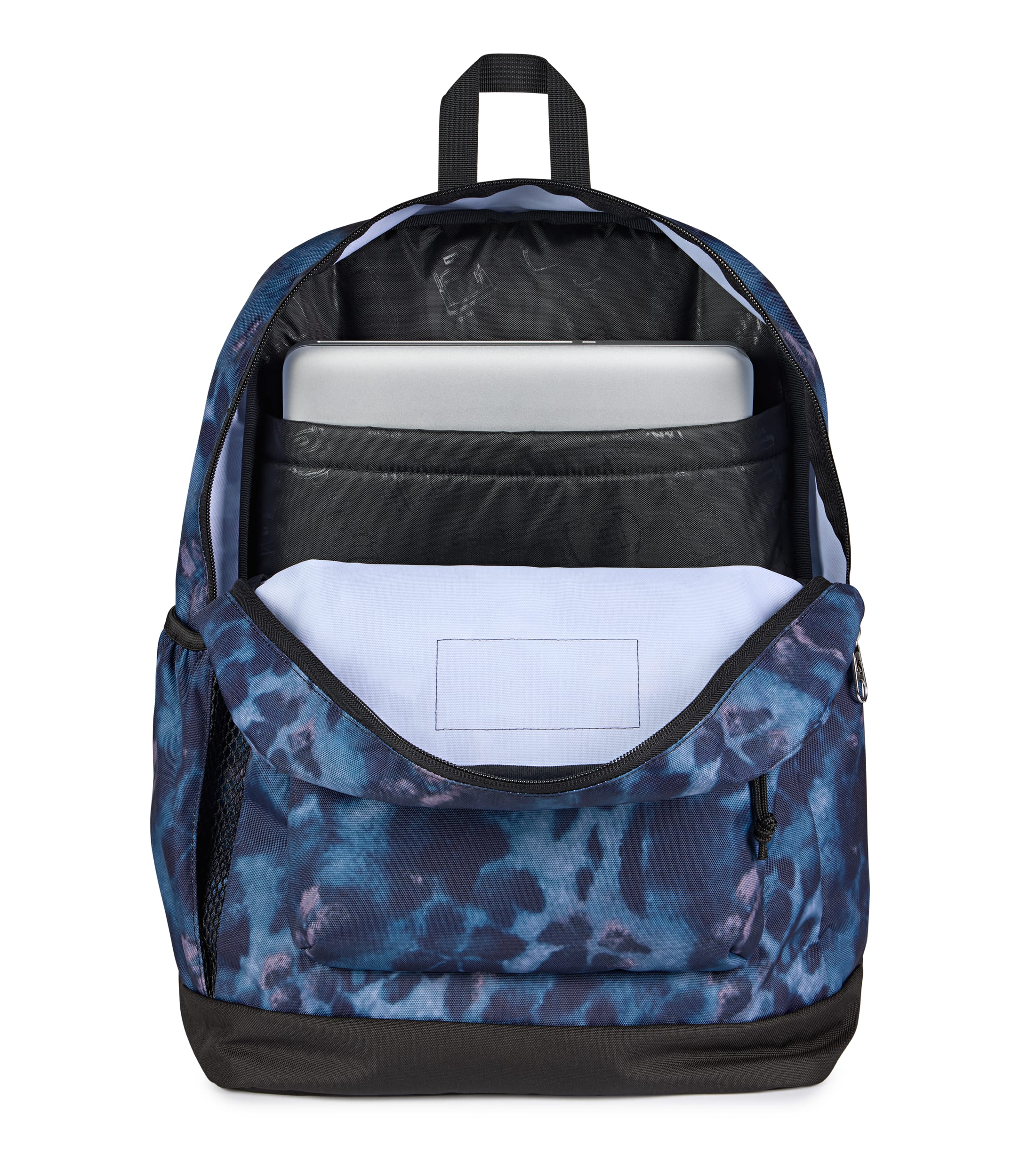 JanSport Cross Town Plus Laptop Backpack - Ghostly Florals Navy