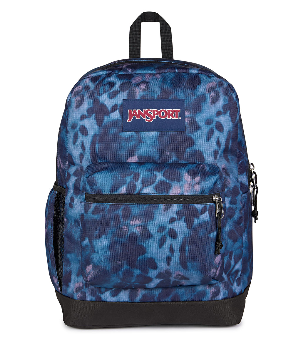 JanSport Cross Town Plus Laptop Backpack - Ghostly Florals Navy
