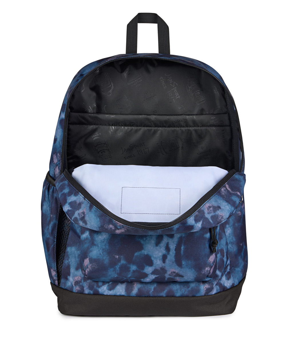 JanSport Cross Town Plus Laptop Backpack - Ghostly Florals Navy