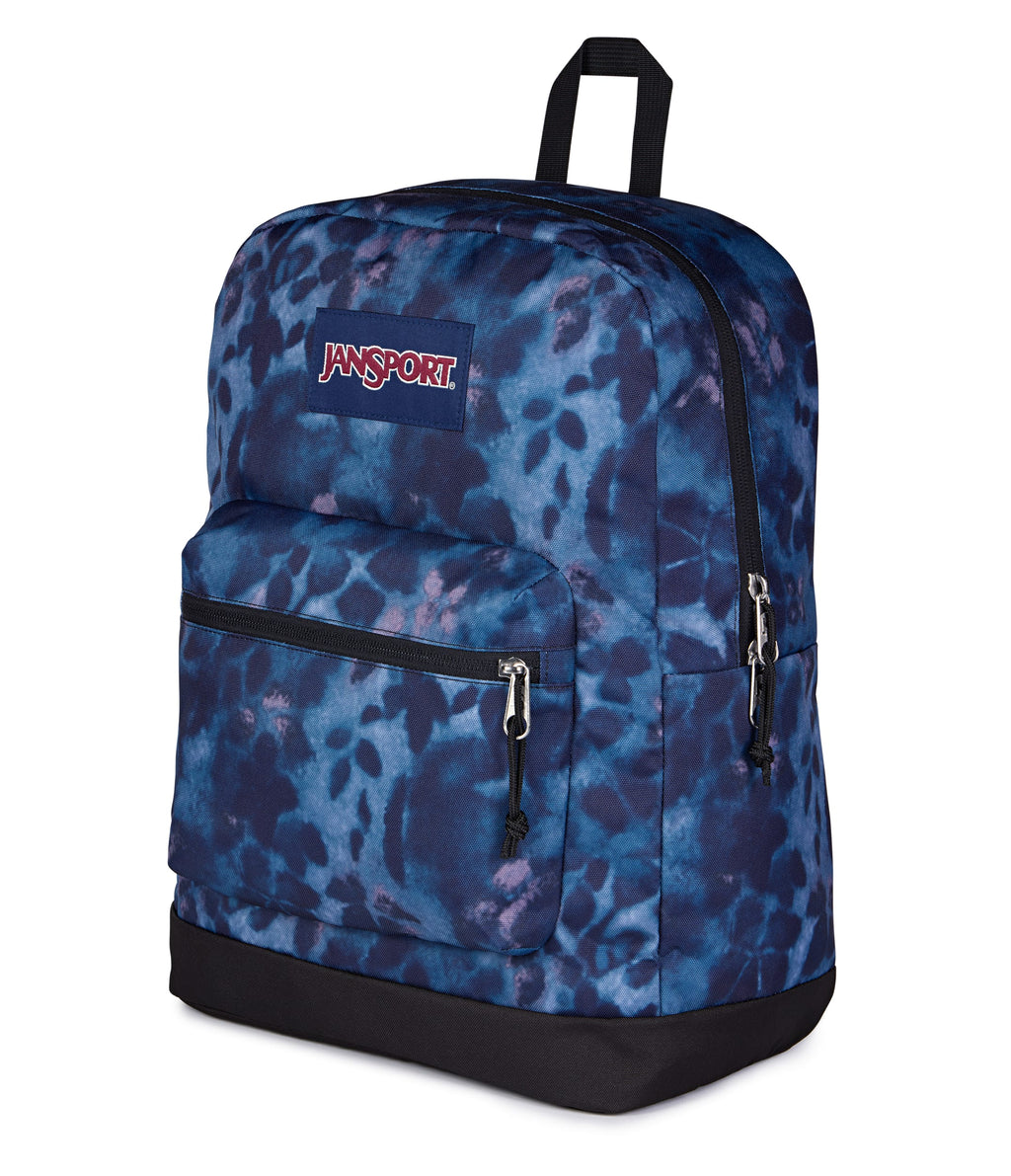 JanSport Cross Town Plus Laptop Backpack - Ghostly Florals Navy