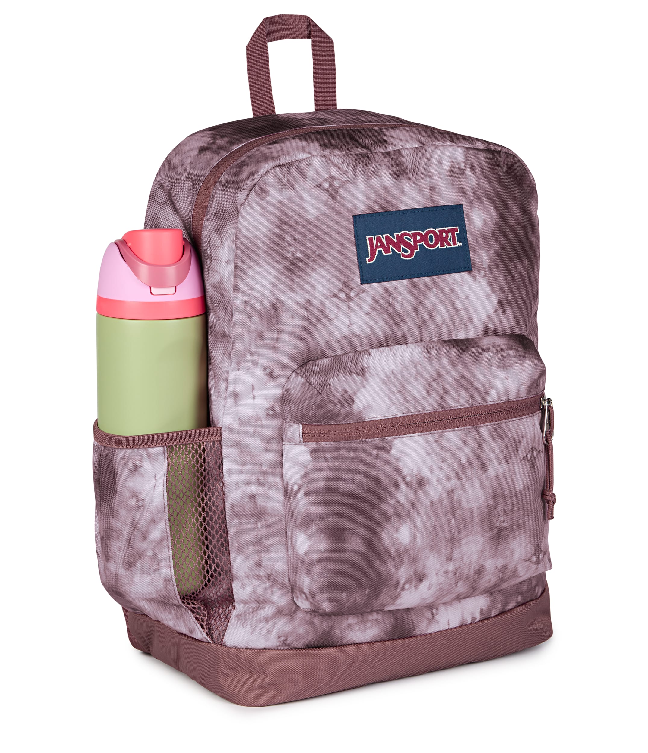 JanSport Cross Town Plus Laptop Backpack - Ice Dye Mahogany Haze