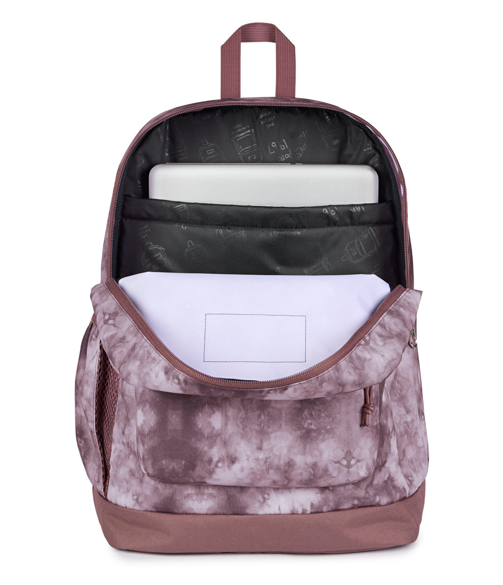 JanSport Cross Town Plus Laptop Backpack - Ice Dye Mahogany Haze
