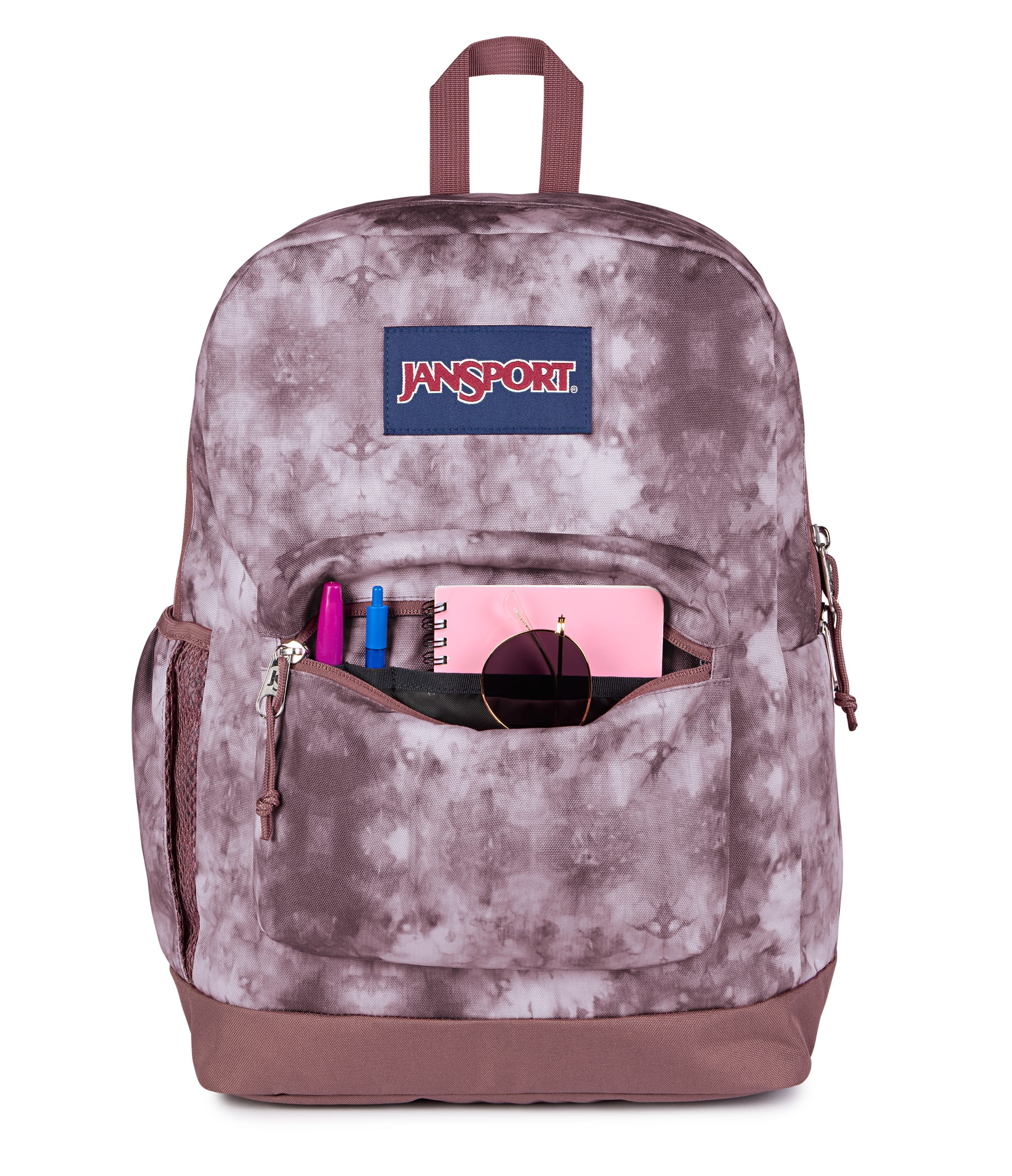 JanSport Cross Town Plus Laptop Backpack - Ice Dye Mahogany Haze
