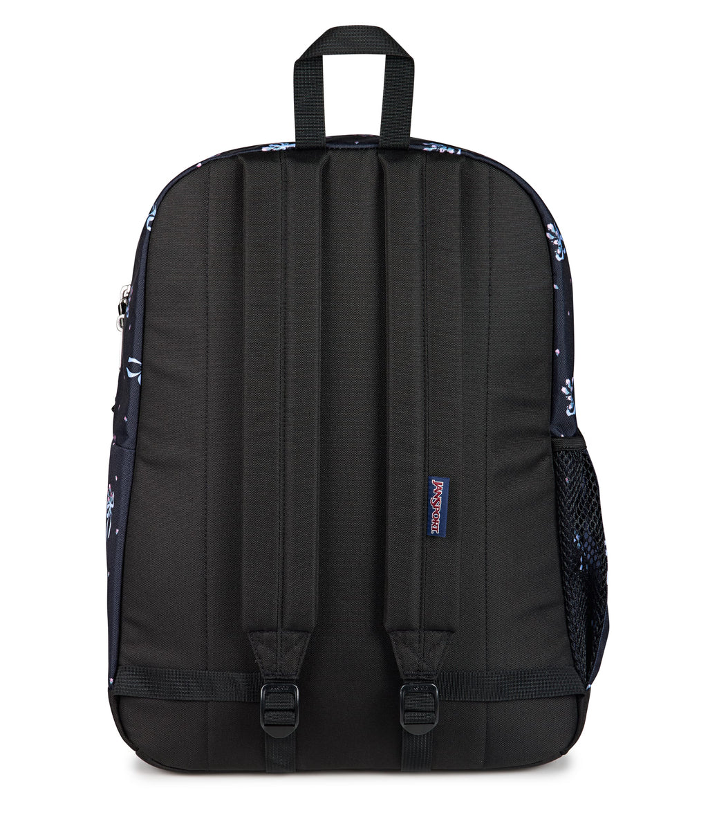 JanSport Cross Town Plus Laptop Backpack - Pastel Petals Black