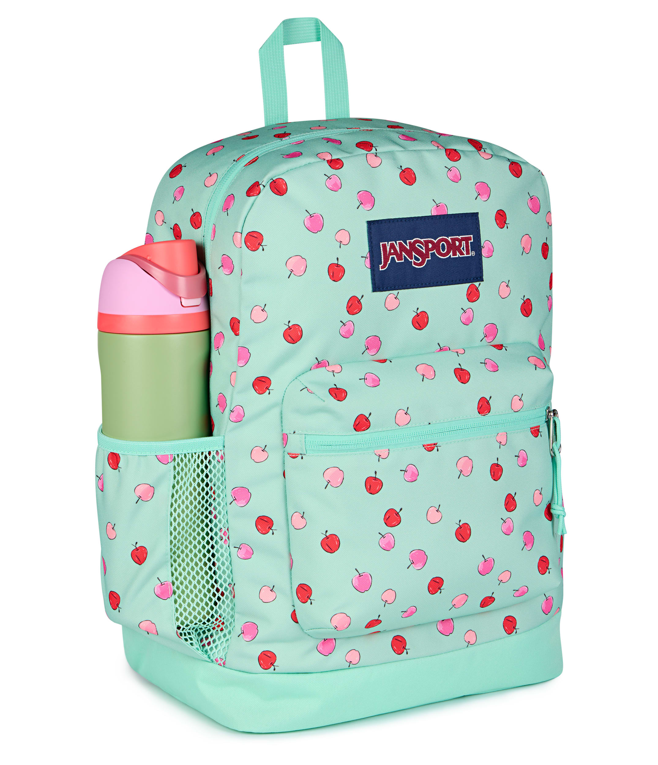 JanSport Cross Town Plus Laptop Backpack - Apple Orchard Magic Mint