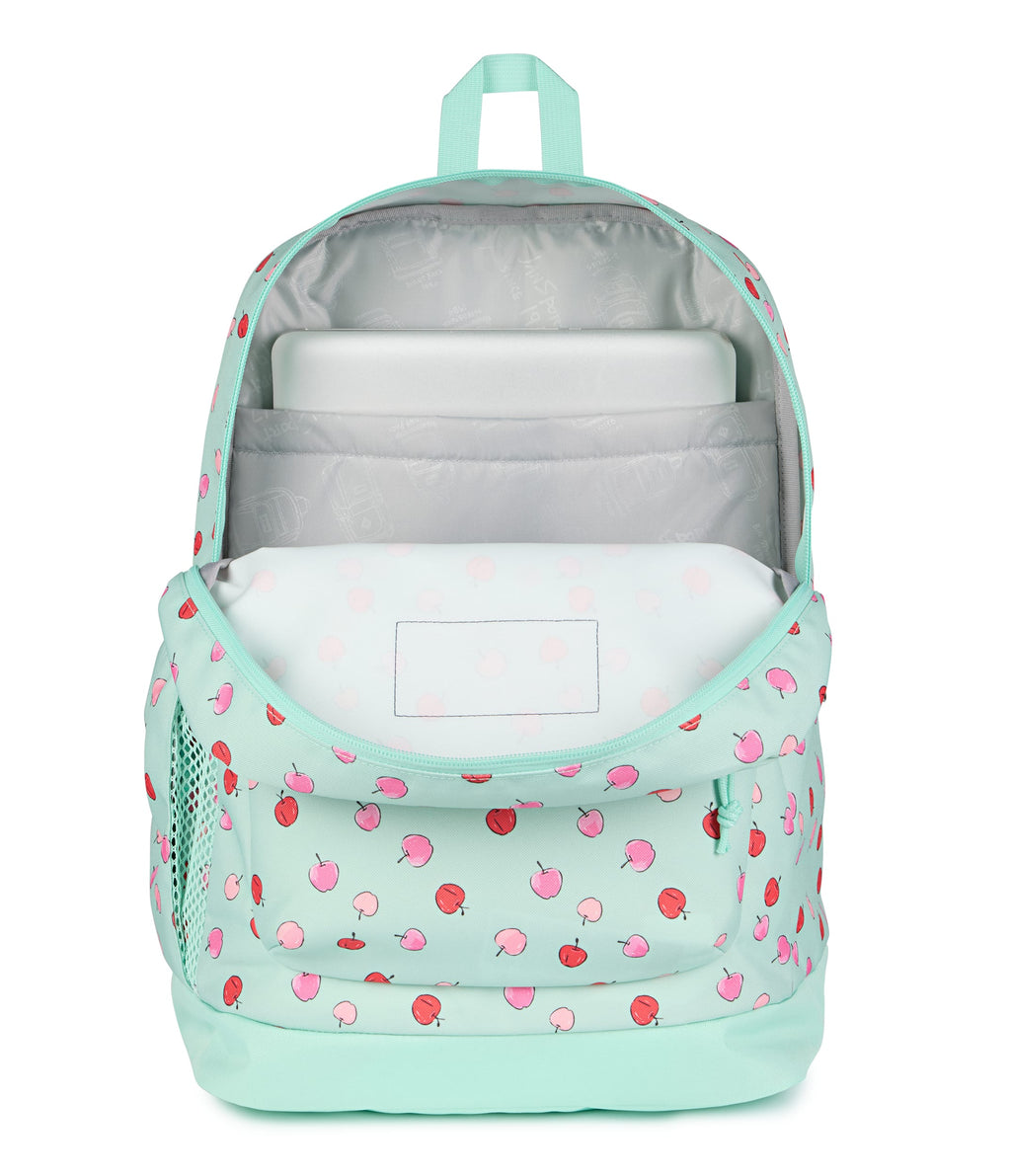 JanSport Cross Town Plus Laptop Backpack - Apple Orchard Magic Mint