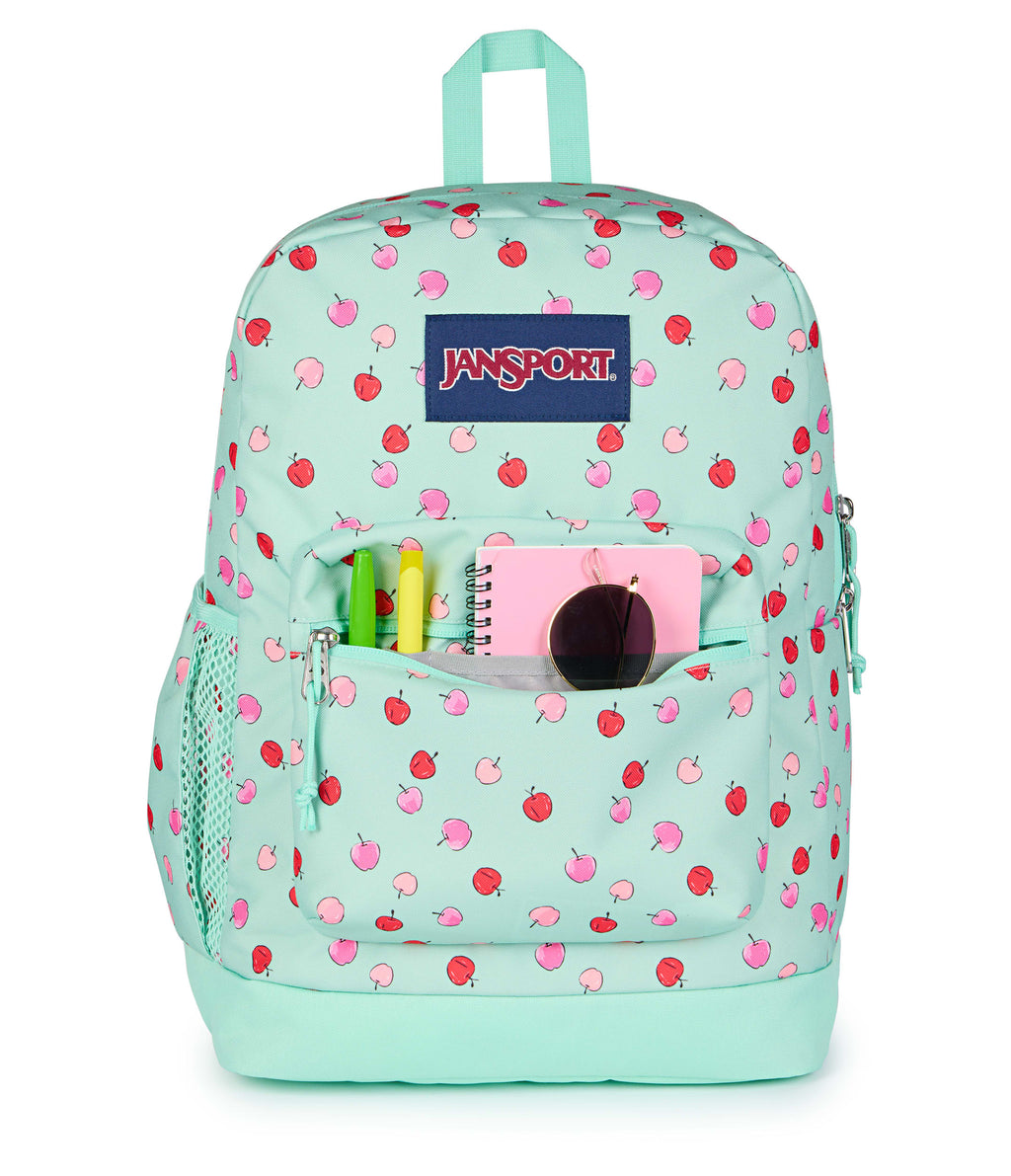 JanSport Cross Town Plus Laptop Backpack - Apple Orchard Magic Mint
