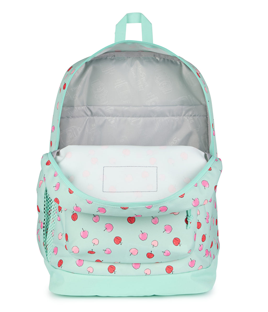 JanSport Cross Town Plus Laptop Backpack - Apple Orchard Magic Mint