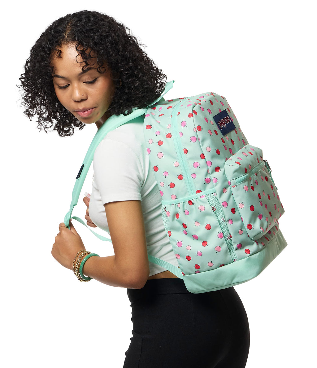 JanSport Cross Town Plus Laptop Backpack - Apple Orchard Magic Mint