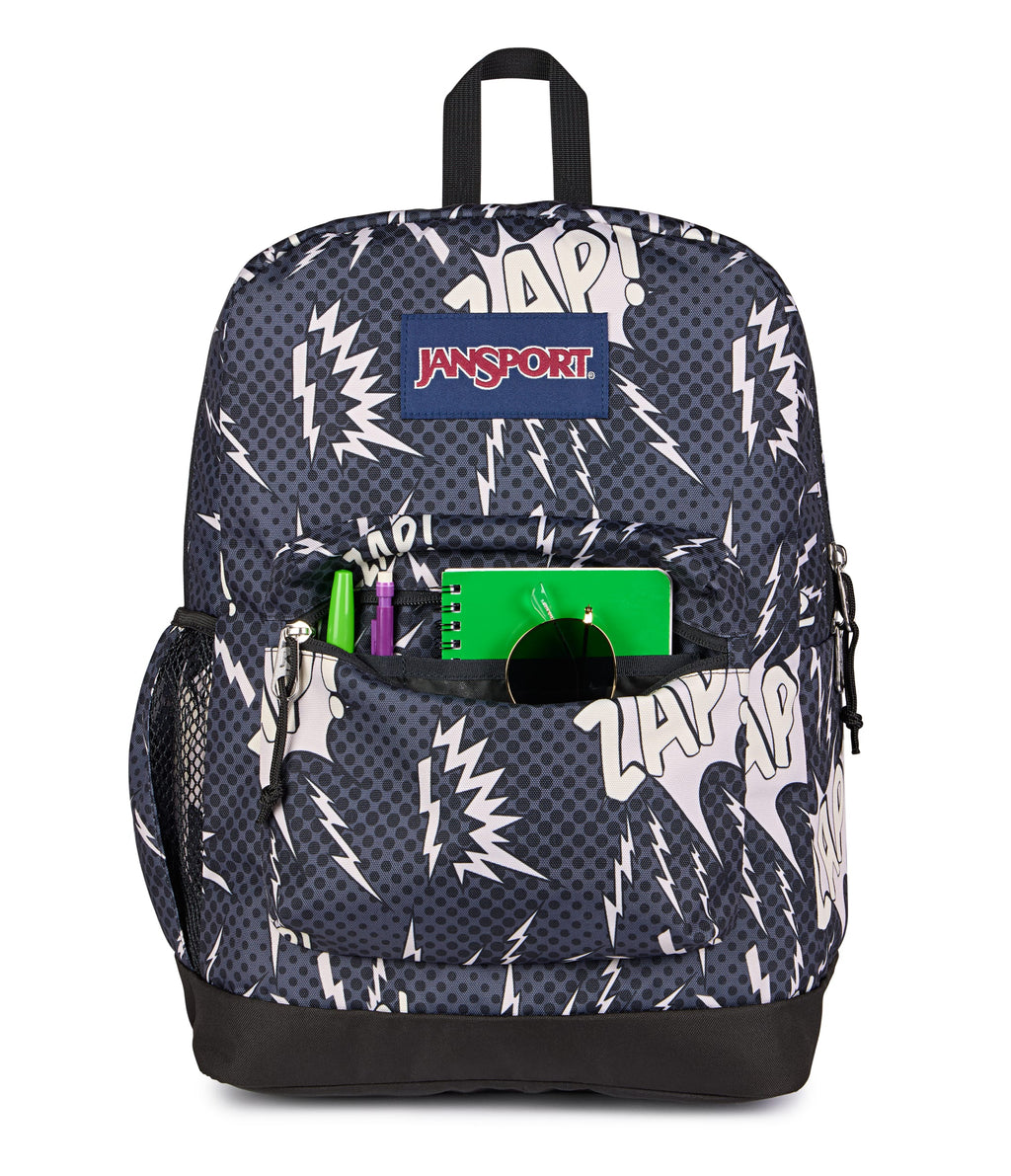 JanSport Cross Town Plus Laptop Backpack - High Voltage Black