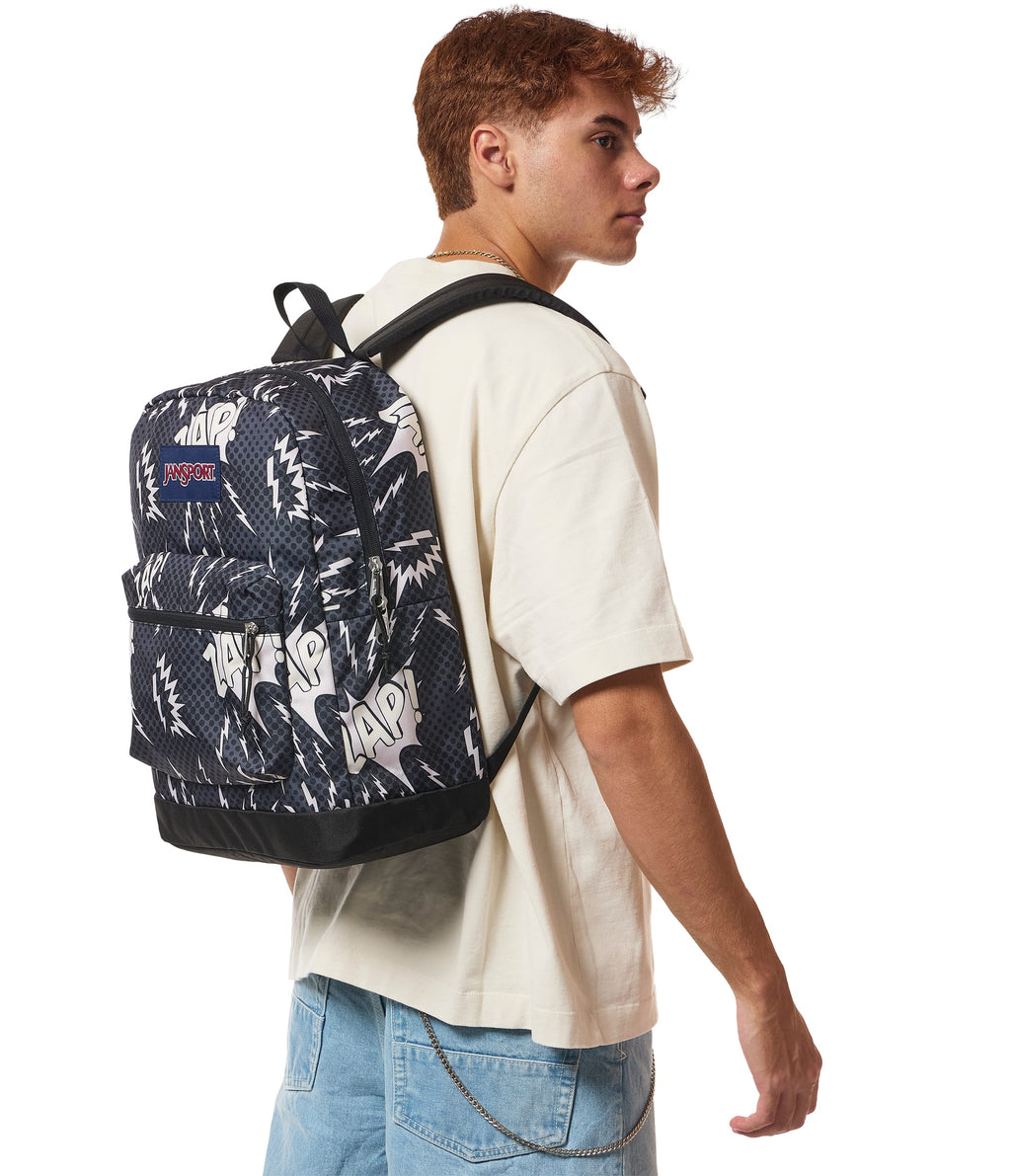 JanSport Cross Town Plus Laptop Backpack - High Voltage Black