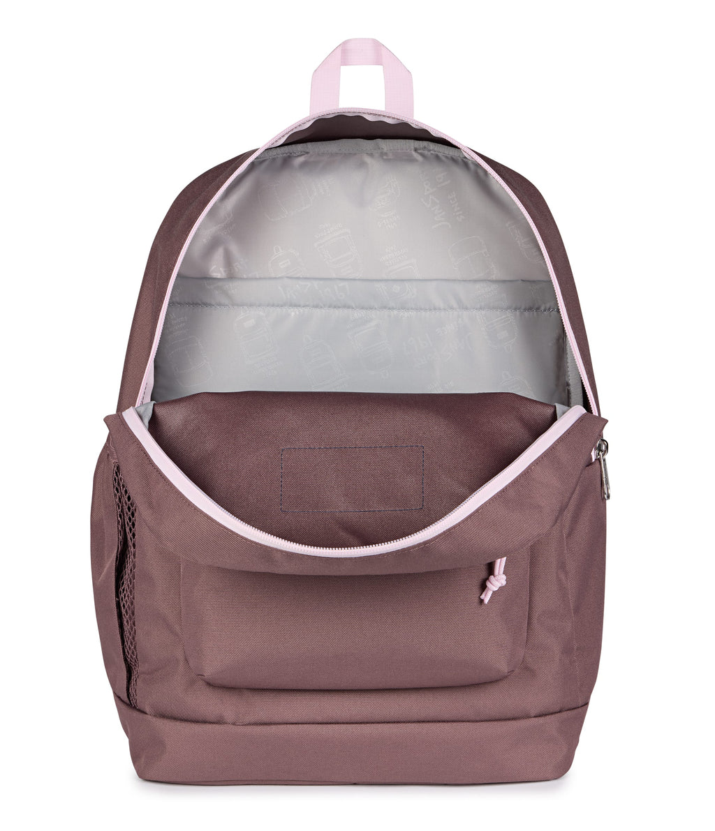 JanSport Cross Town Plus Laptop Backpack - Color Blocked Mahogany Haze
