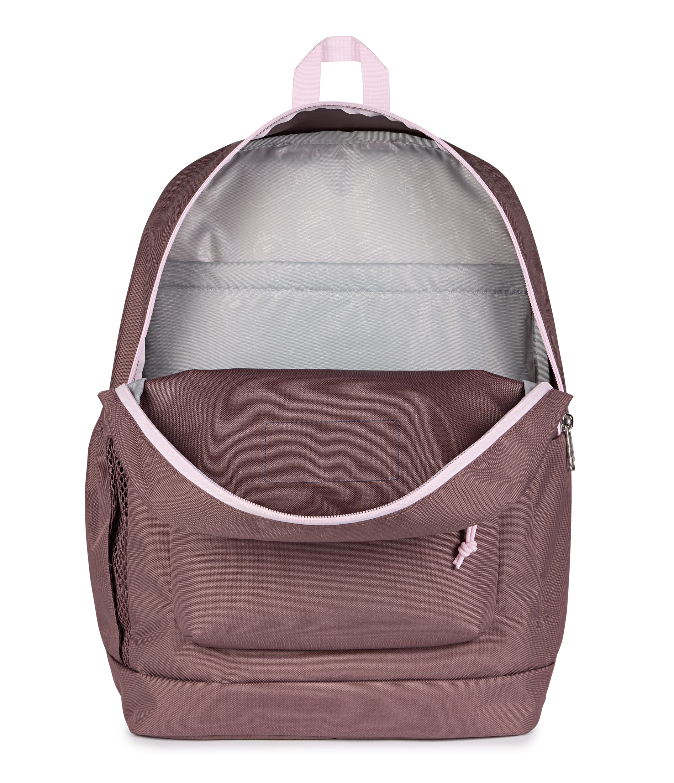 JanSport Cross Town Plus Laptop Backpack - Color Blocked Mahogany Haze