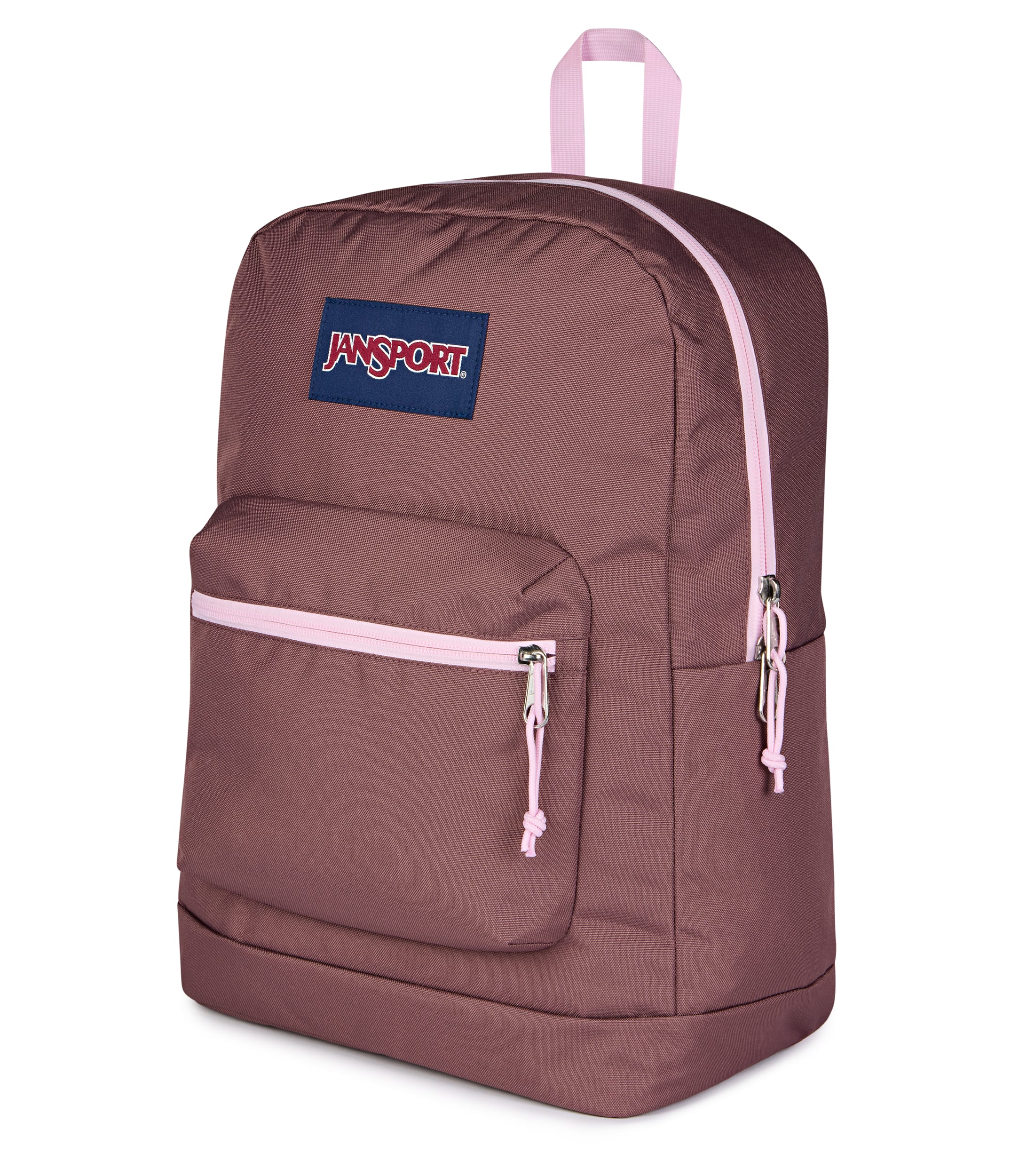 JanSport Cross Town Plus Laptop Backpack - Color Blocked Mahogany Haze