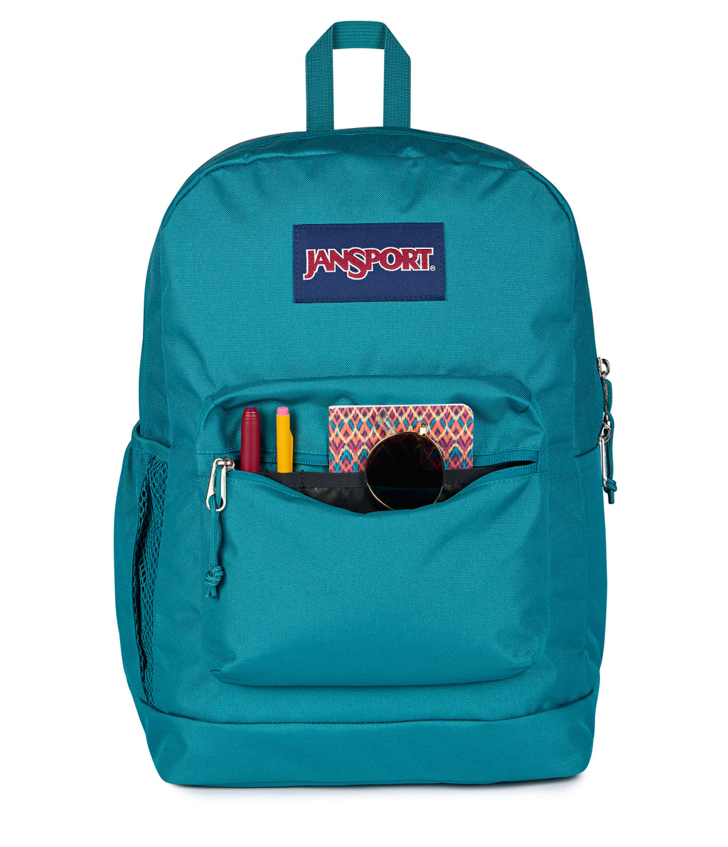 JanSport Cross Town Plus Laptop Backpack - Emerald Pool