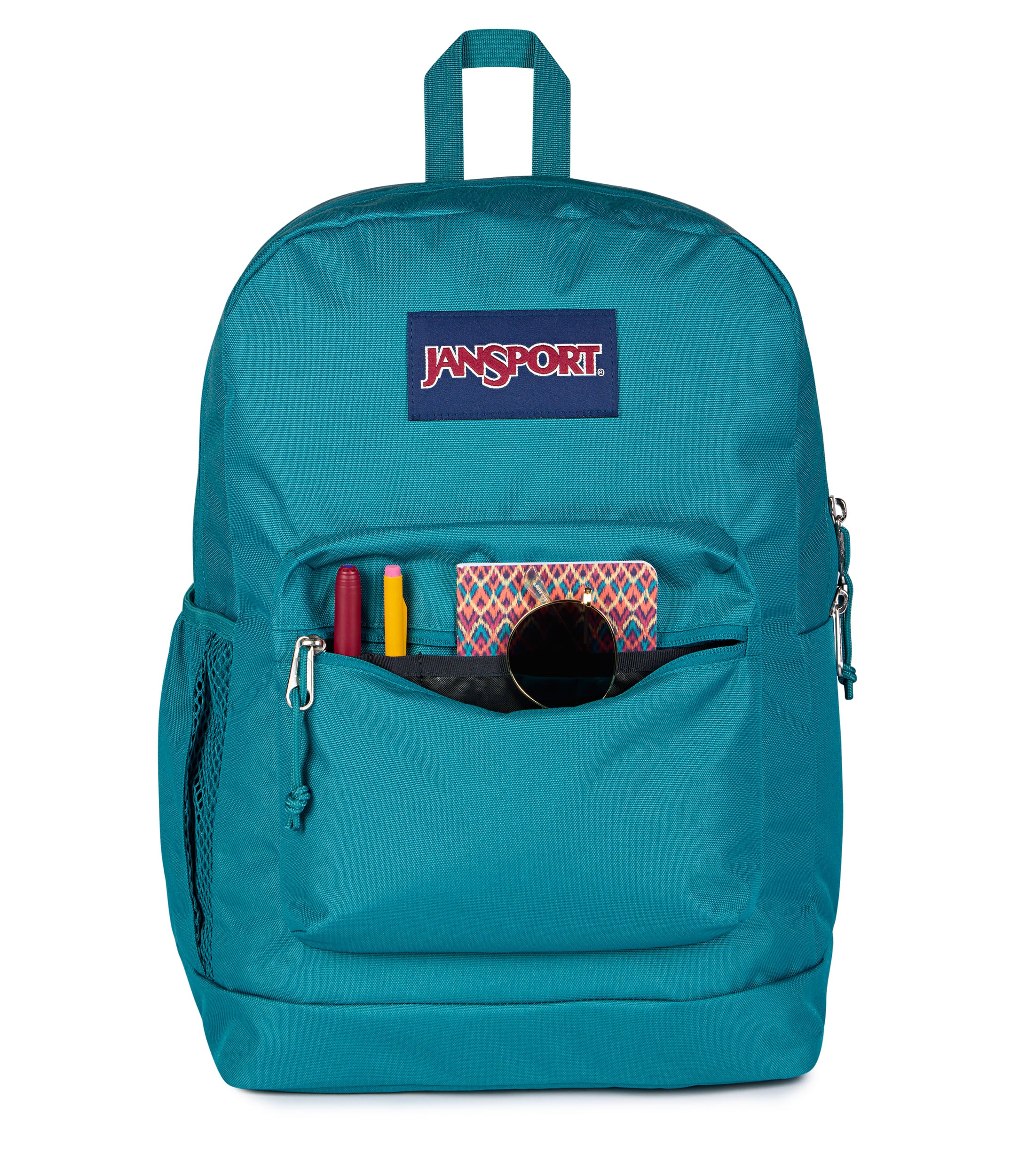 JanSport Cross Town Plus Laptop Backpack - Emerald Pool