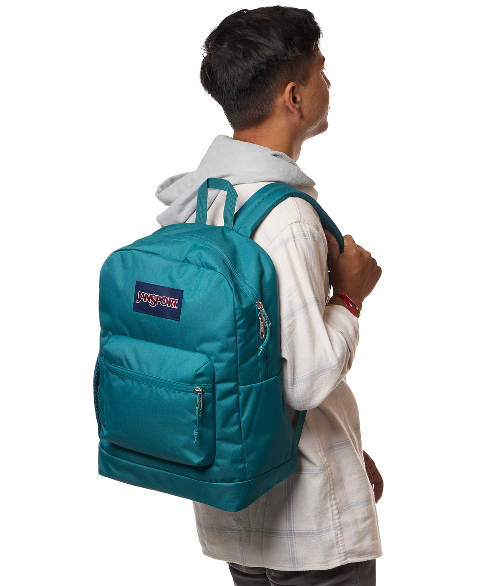 JanSport Cross Town Plus Laptop Backpack - Emerald Pool