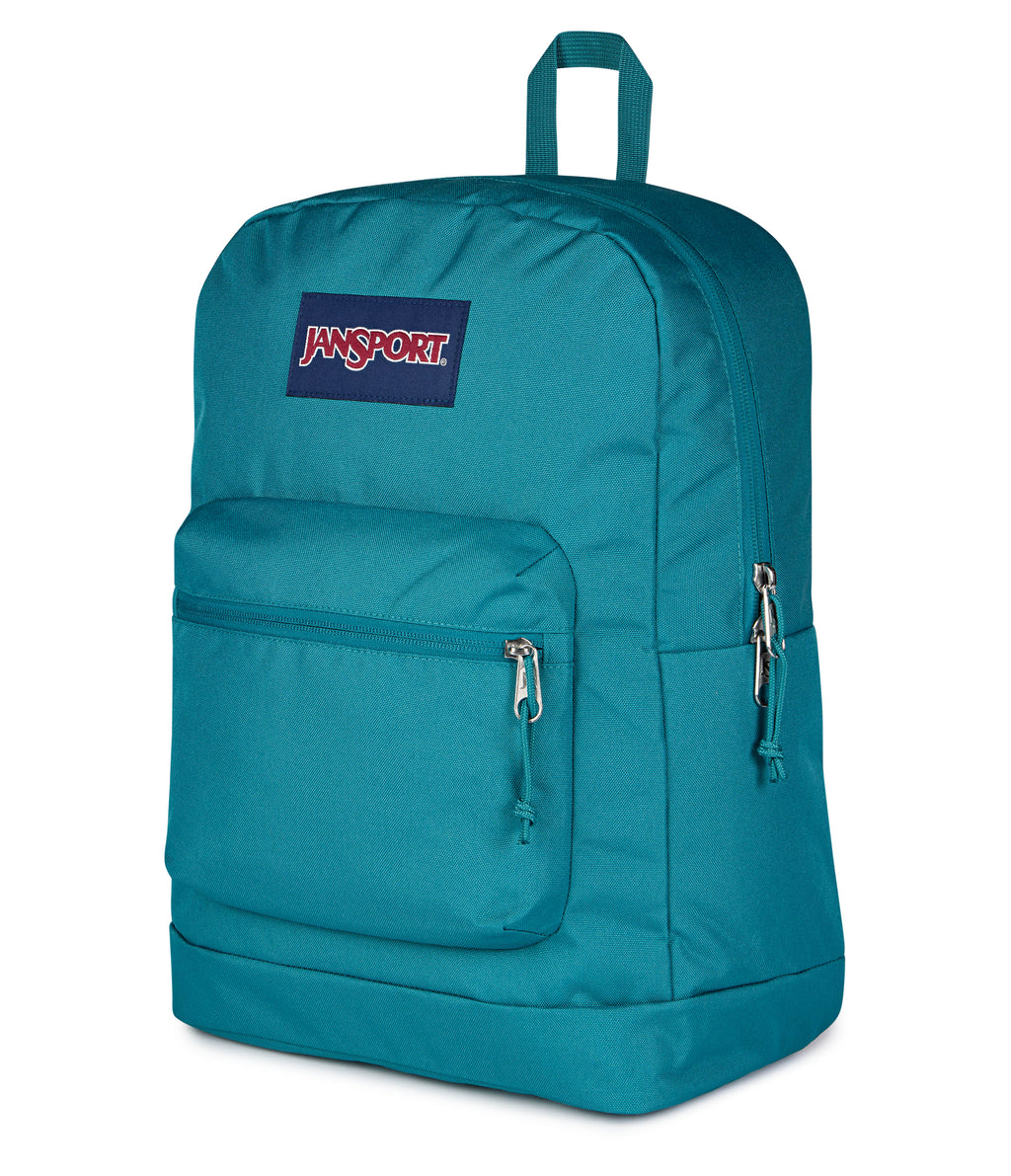 JanSport Cross Town Plus Laptop Backpack - Emerald Pool