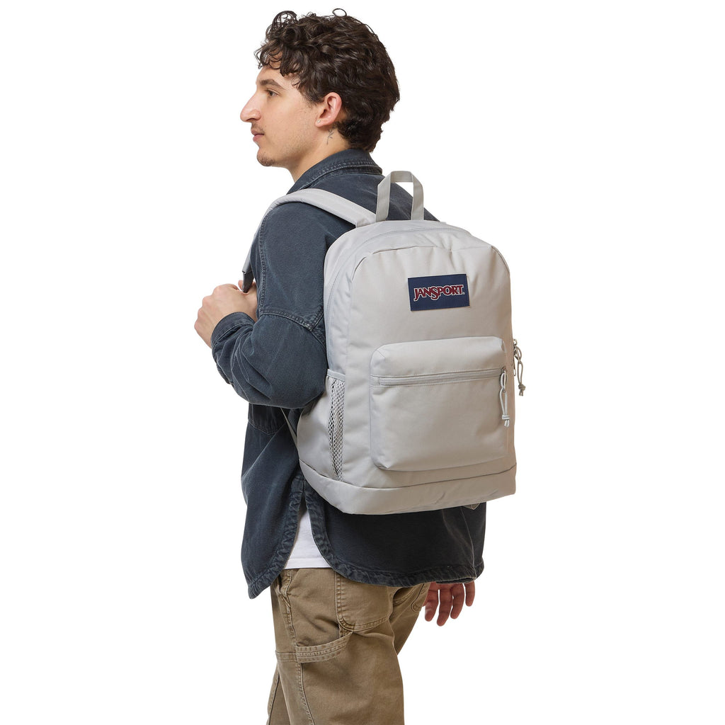 JanSport Cross Town Plus Laptop Backpack - Grounded Grey