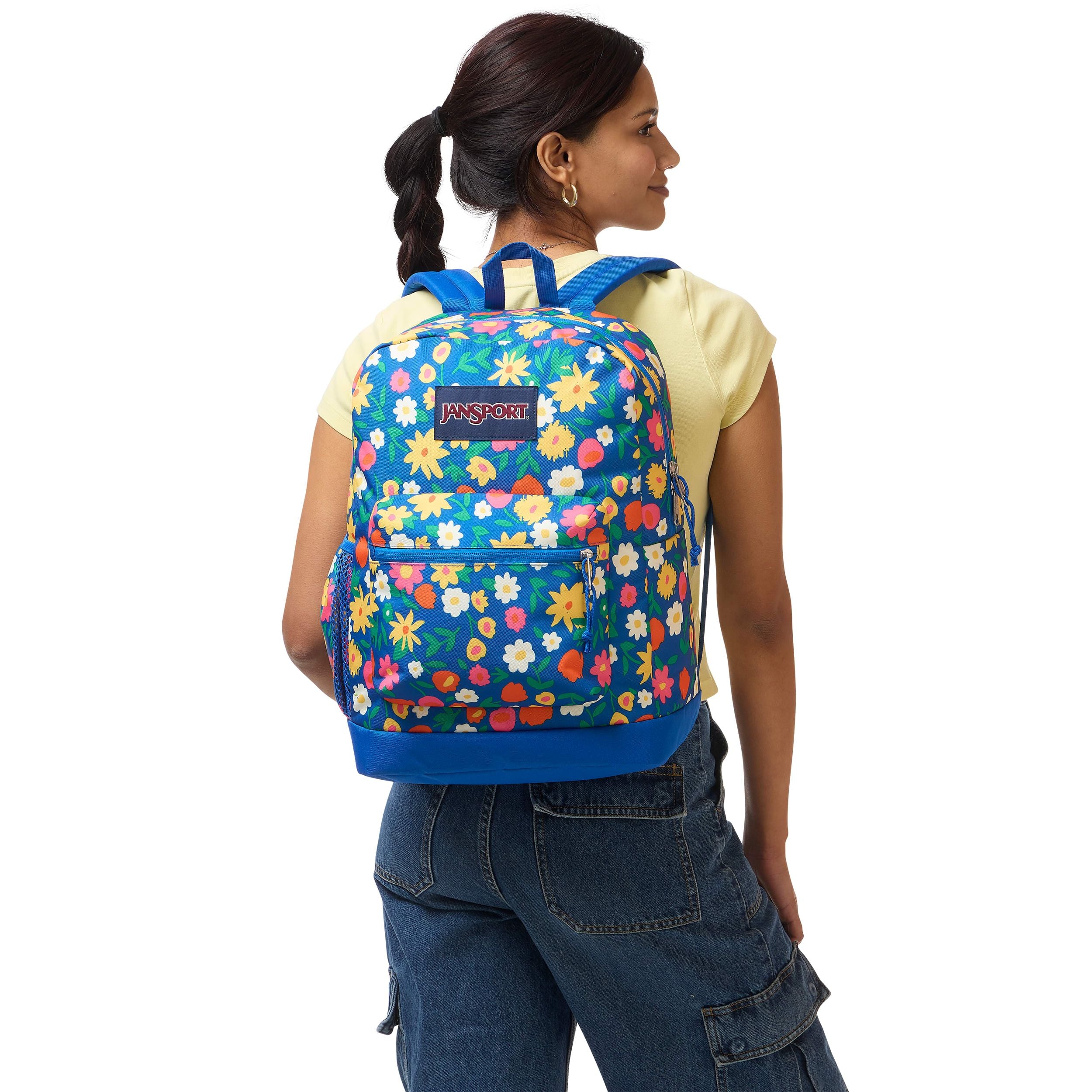 JanSport Cross Town Plus Laptop Backpack - Flower Market